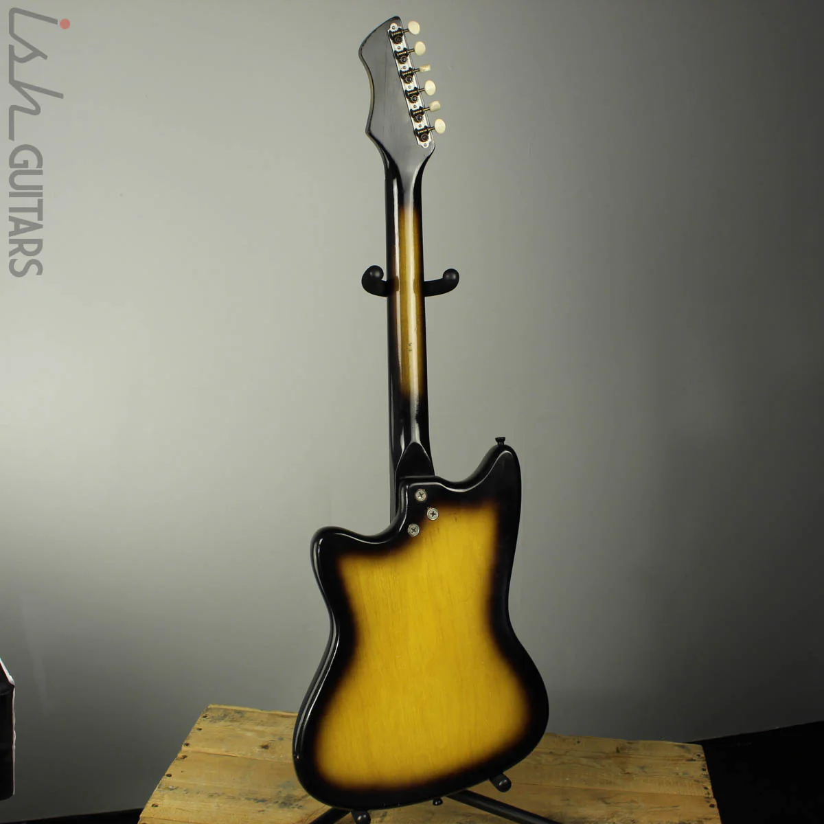 1960s Harmony Bobkat H15V Electric Guitar Sunburst w/ Vibrato and OHSC - Image 6