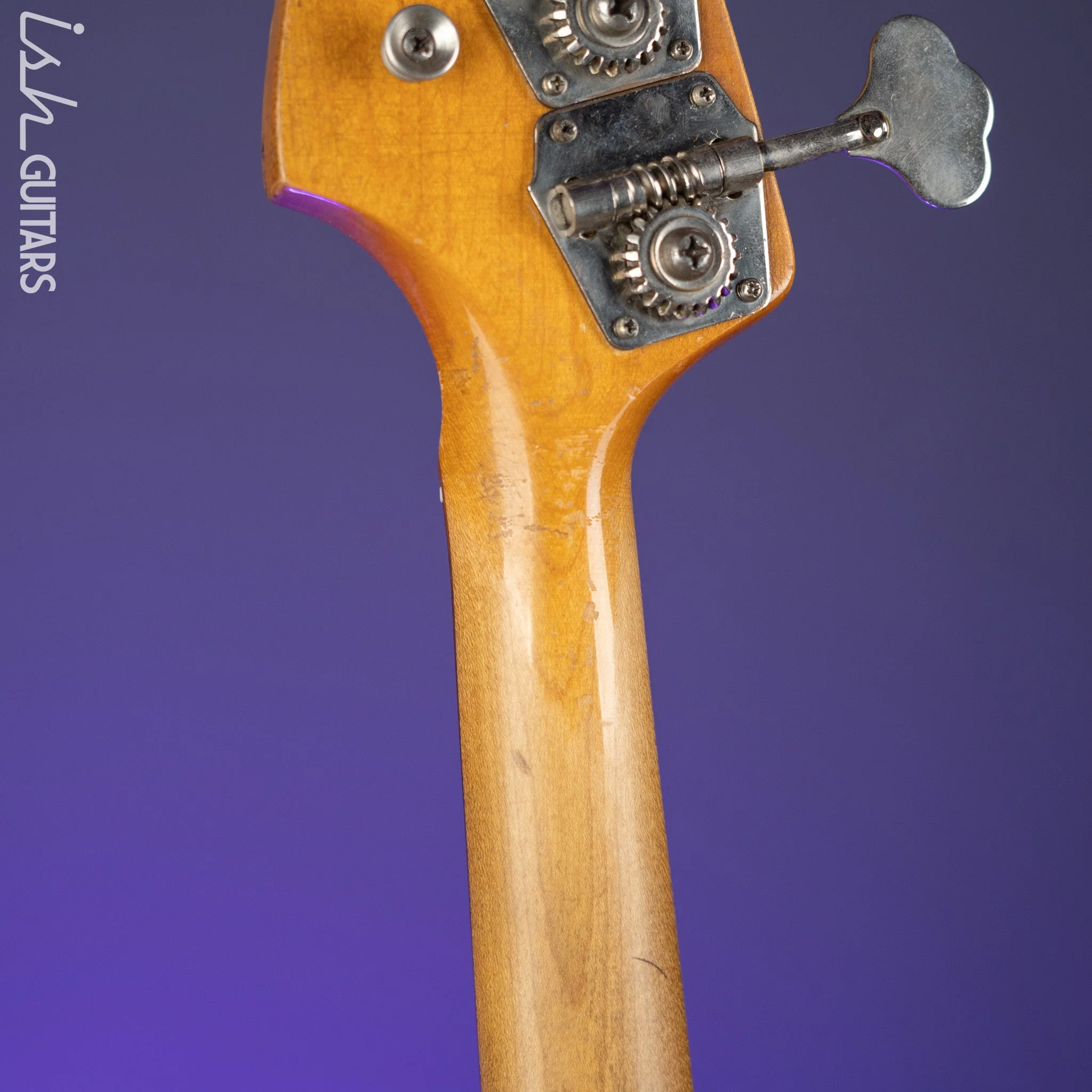 1961 Fender Jazz Bass Refin Stacked Knobs Olympic White - Image 13