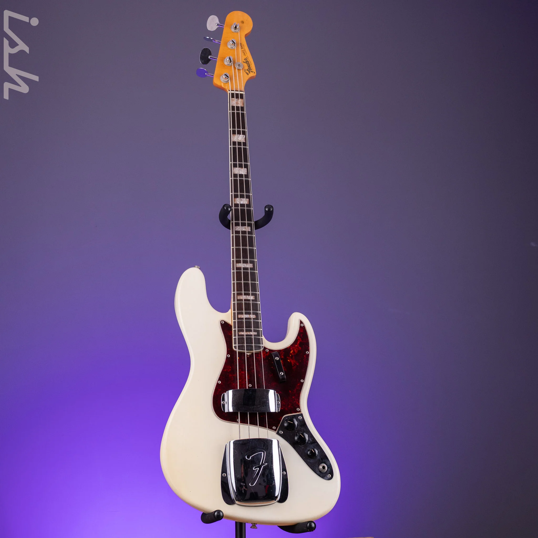 1966 Fender Jazz Bass Refin White - Image 2