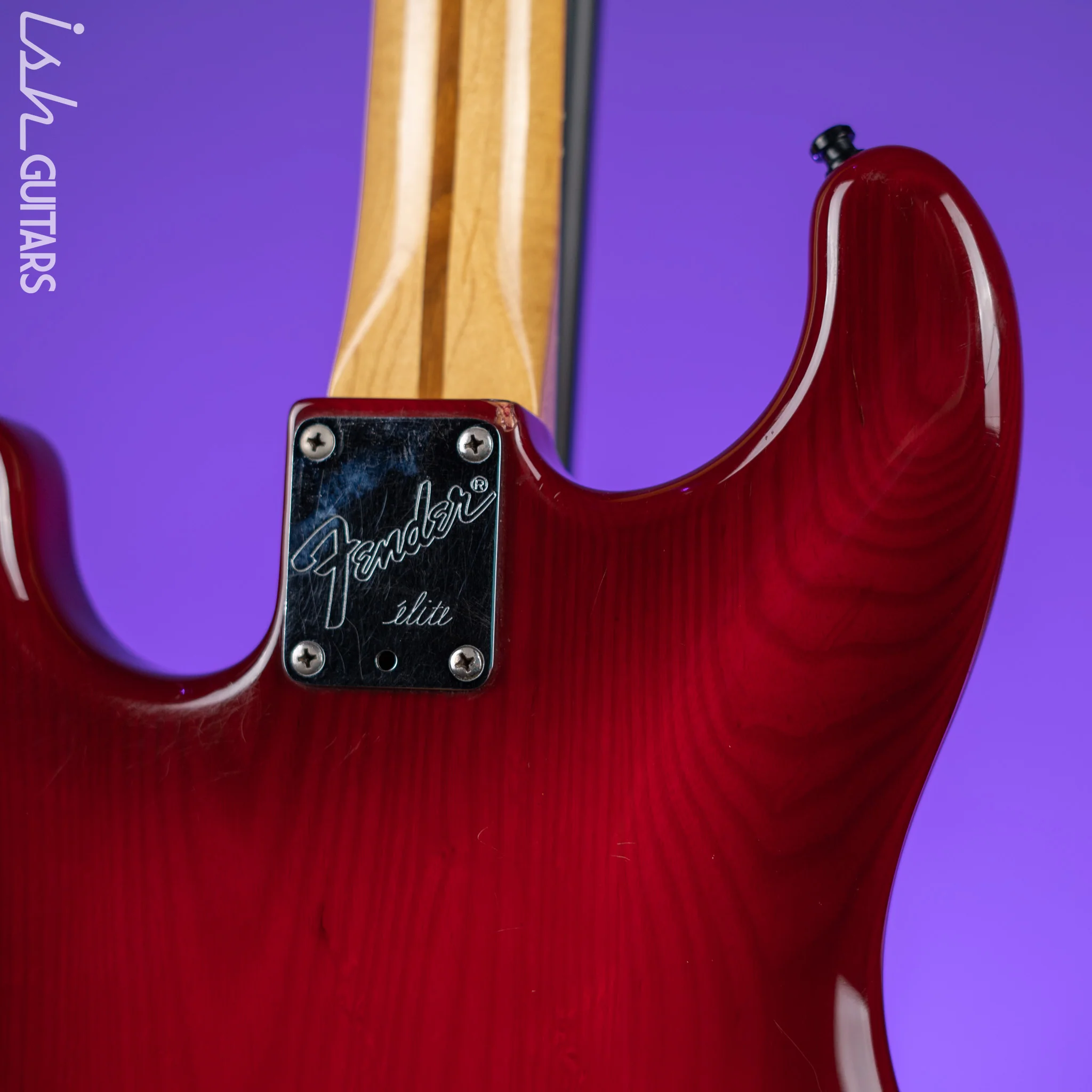 1983-1984 Fender Elite Stratocaster Red Scalloped Fretboard Wild Cherry - Image 13