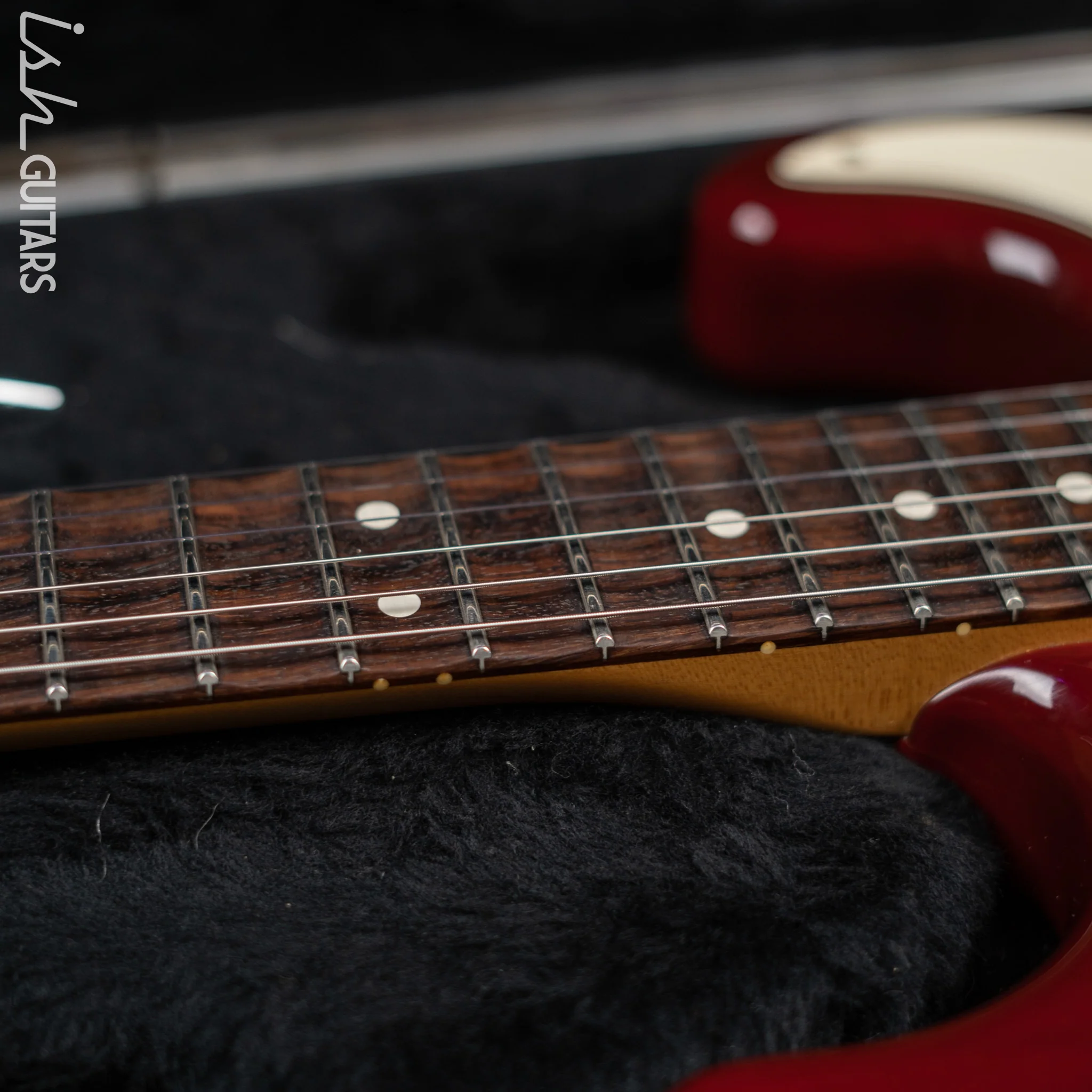 1983-1984 Fender Elite Stratocaster Red Scalloped Fretboard Wild Cherry - Image 25