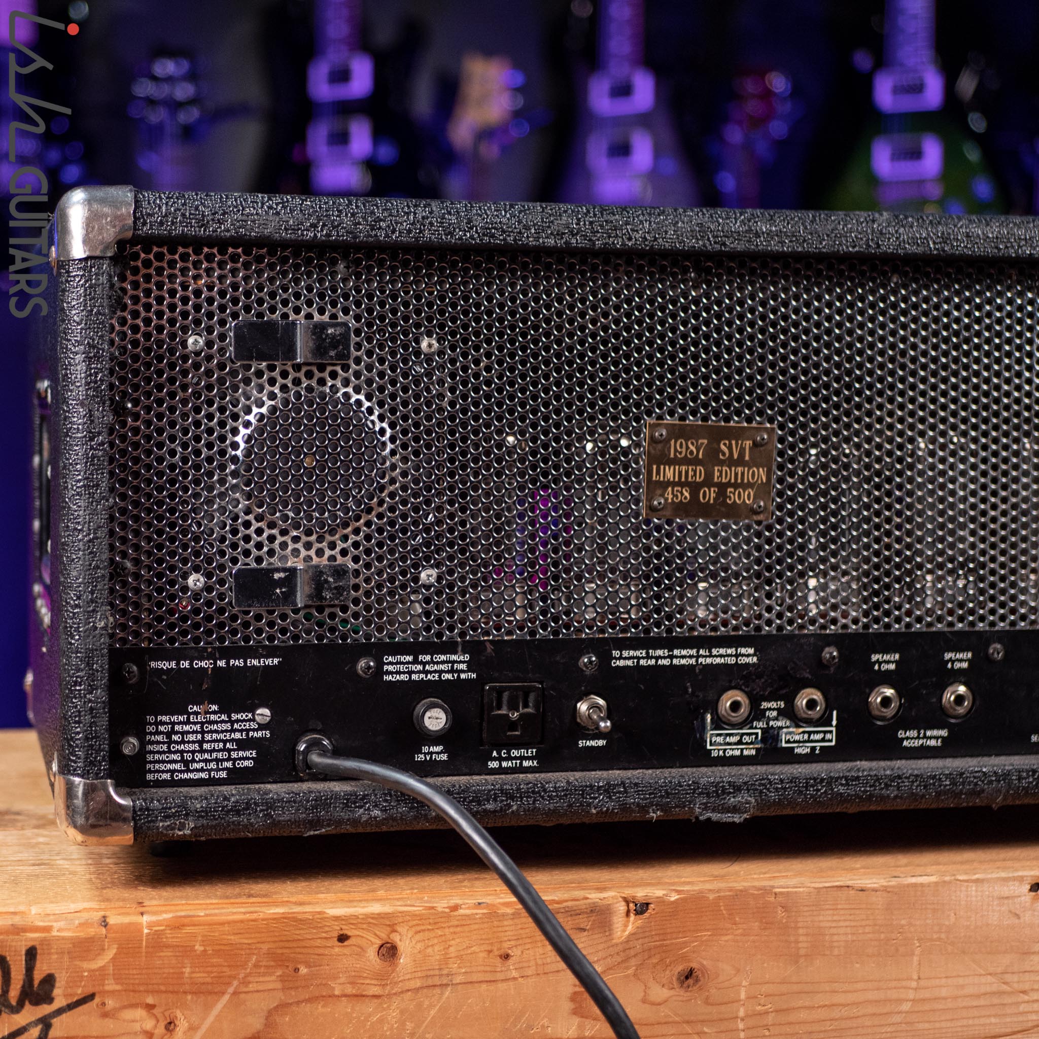 1987 Ampeg SVT Limited Edition Bass Amp Head 458 of 500 - Image 6