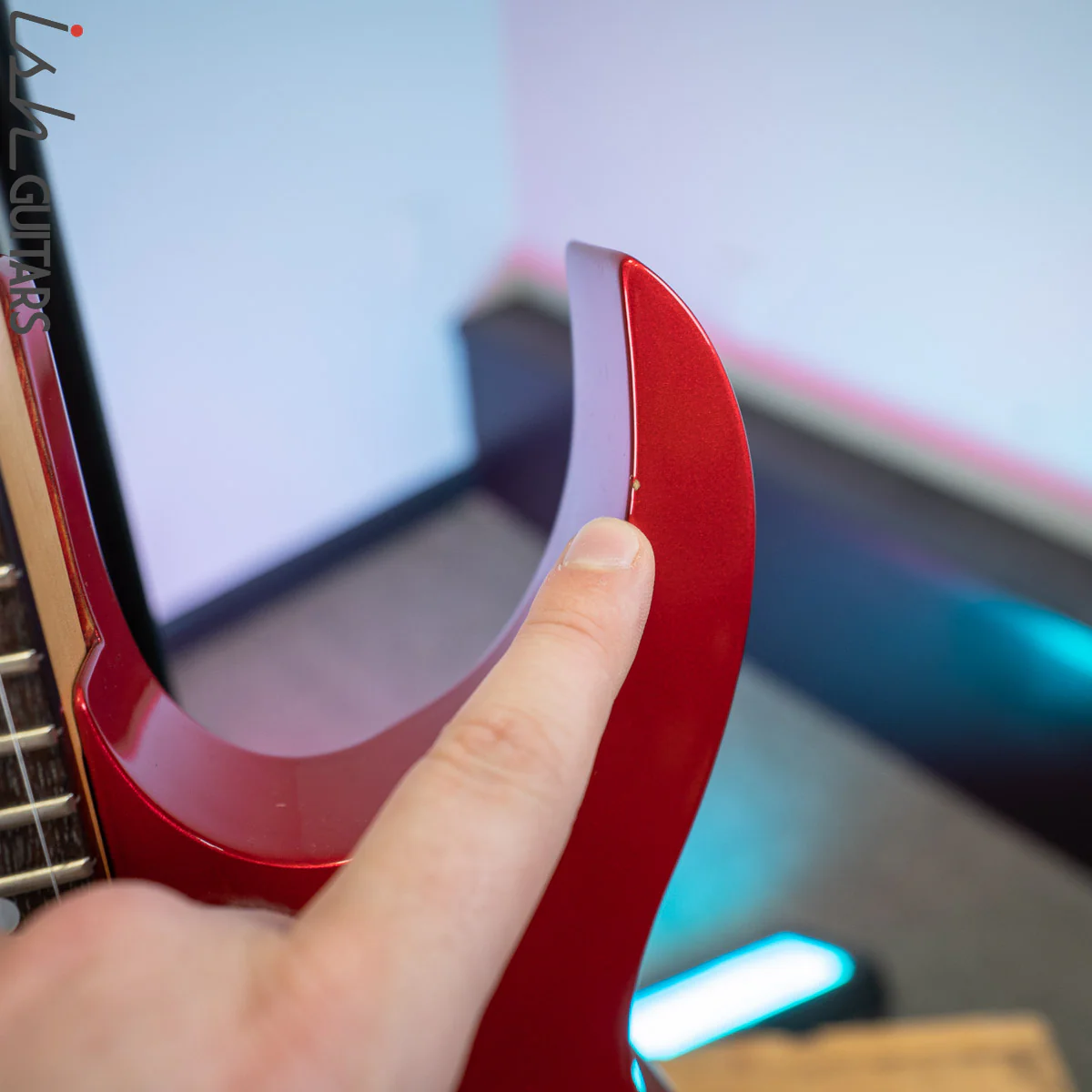 1987 Ibanez RG570 Guitar Lipstick Red Made in Japan - Image 9