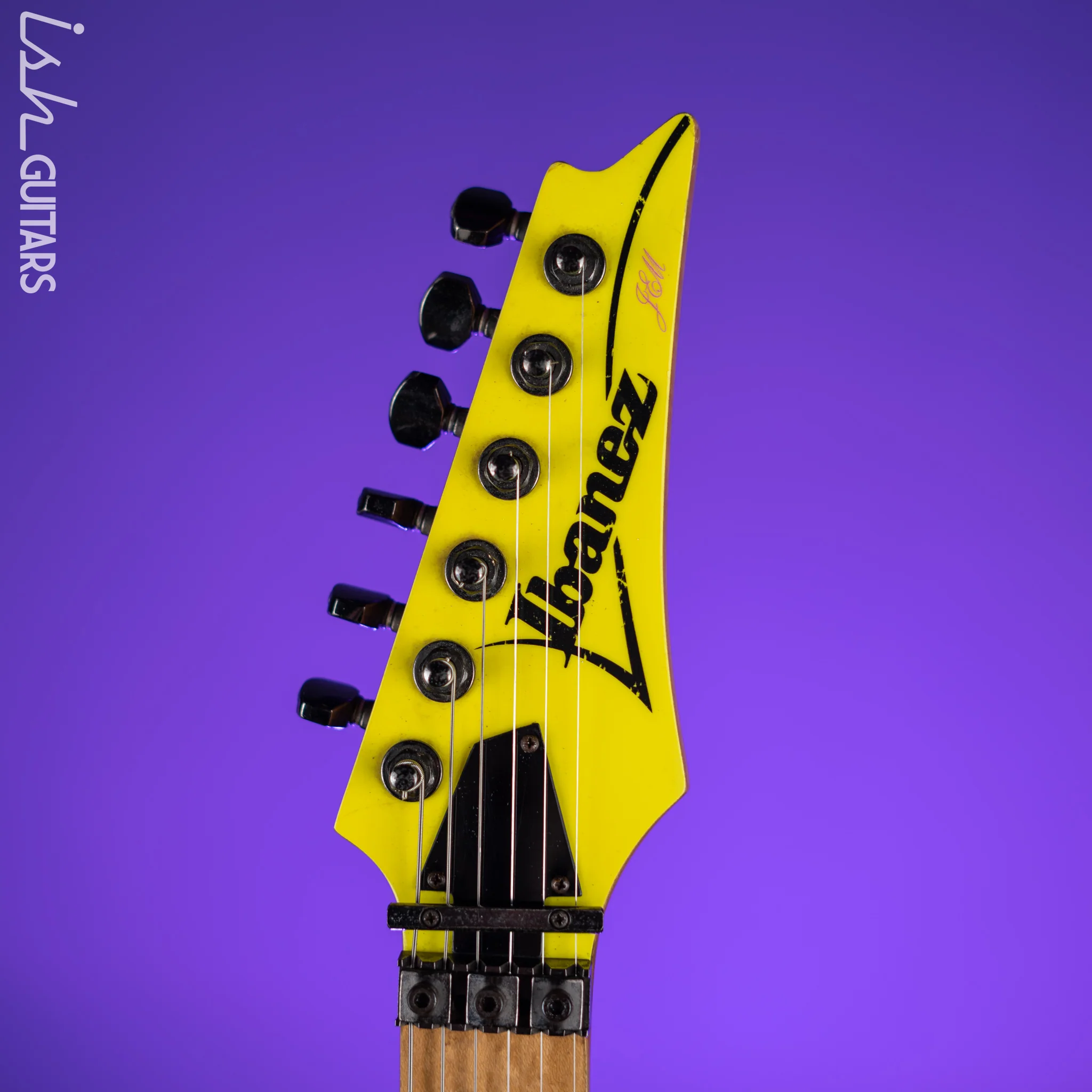 1990 Ibanez JEM 777 Steve Vai Signature Desert Yellow *Signed* - Image 6