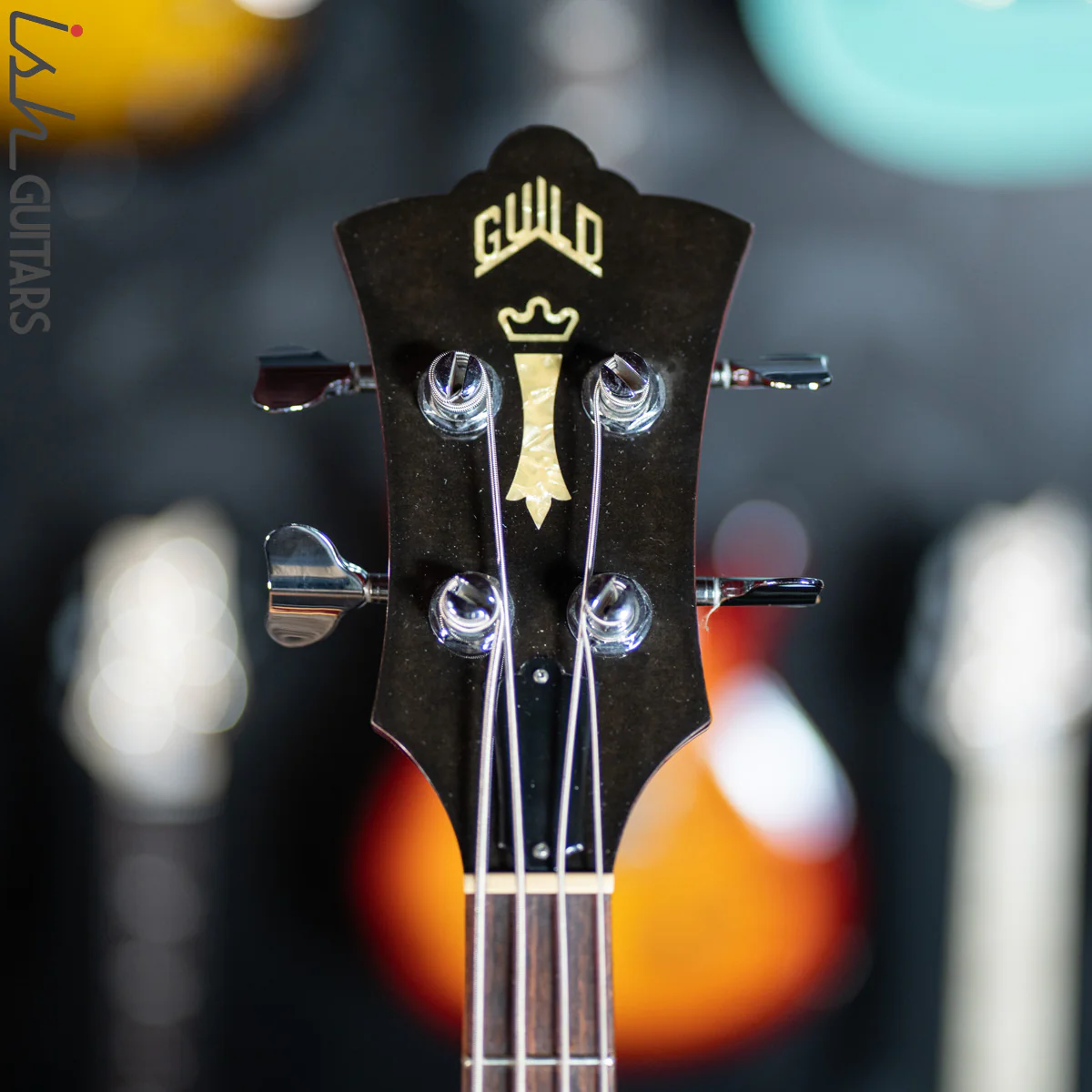 1997 USA Guild Starfire II Bass Guitar 4 String Semi Hollow Bass PROJECT - Image 9