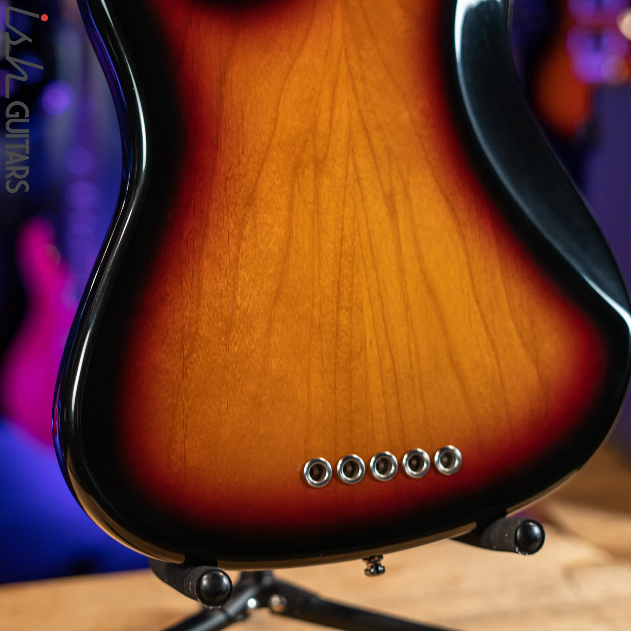 1998 Fender Roscoe Beck V Signature Bass Sunburst - Image 11