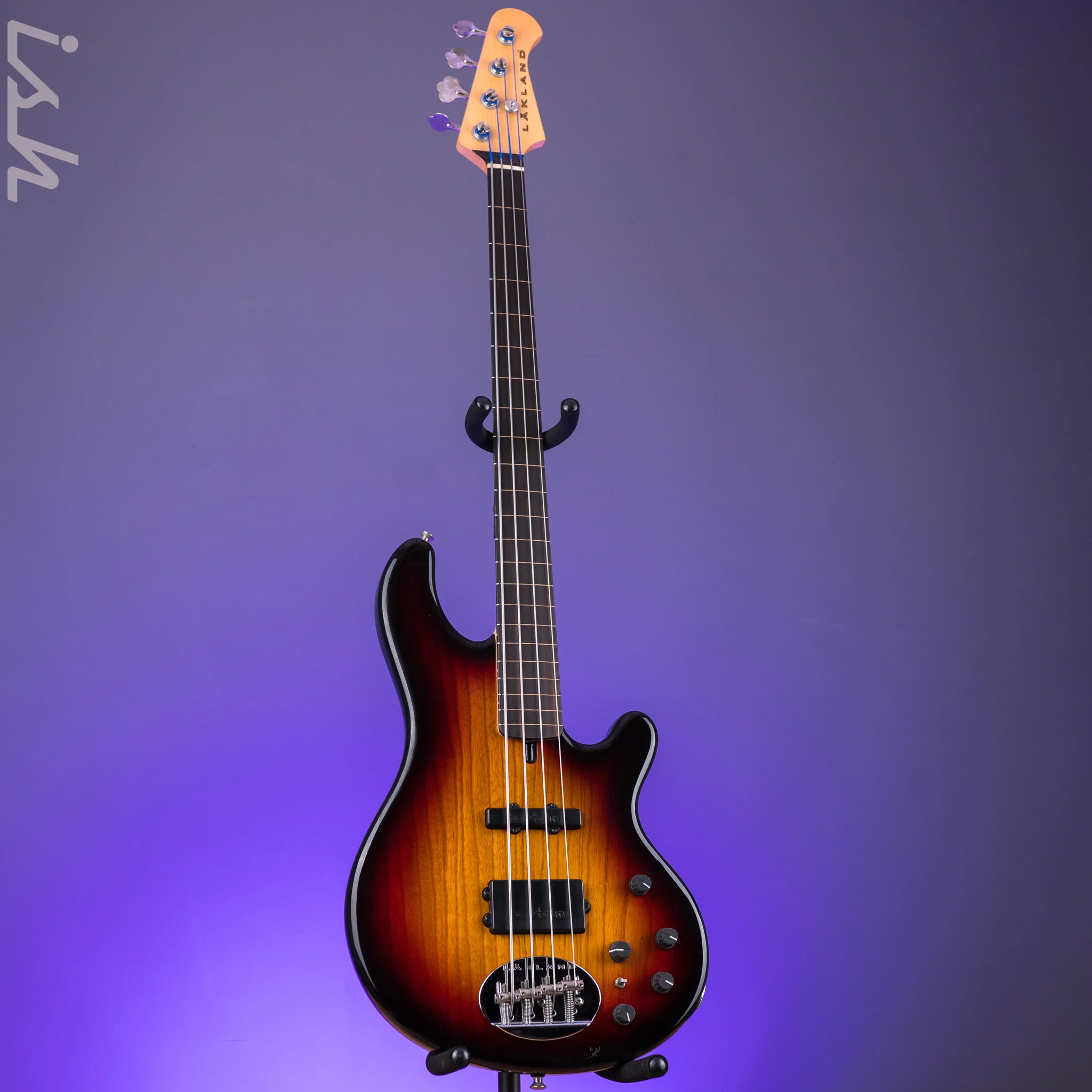 1998 Lakland 44-94 Sunburst Fretless - Image 2