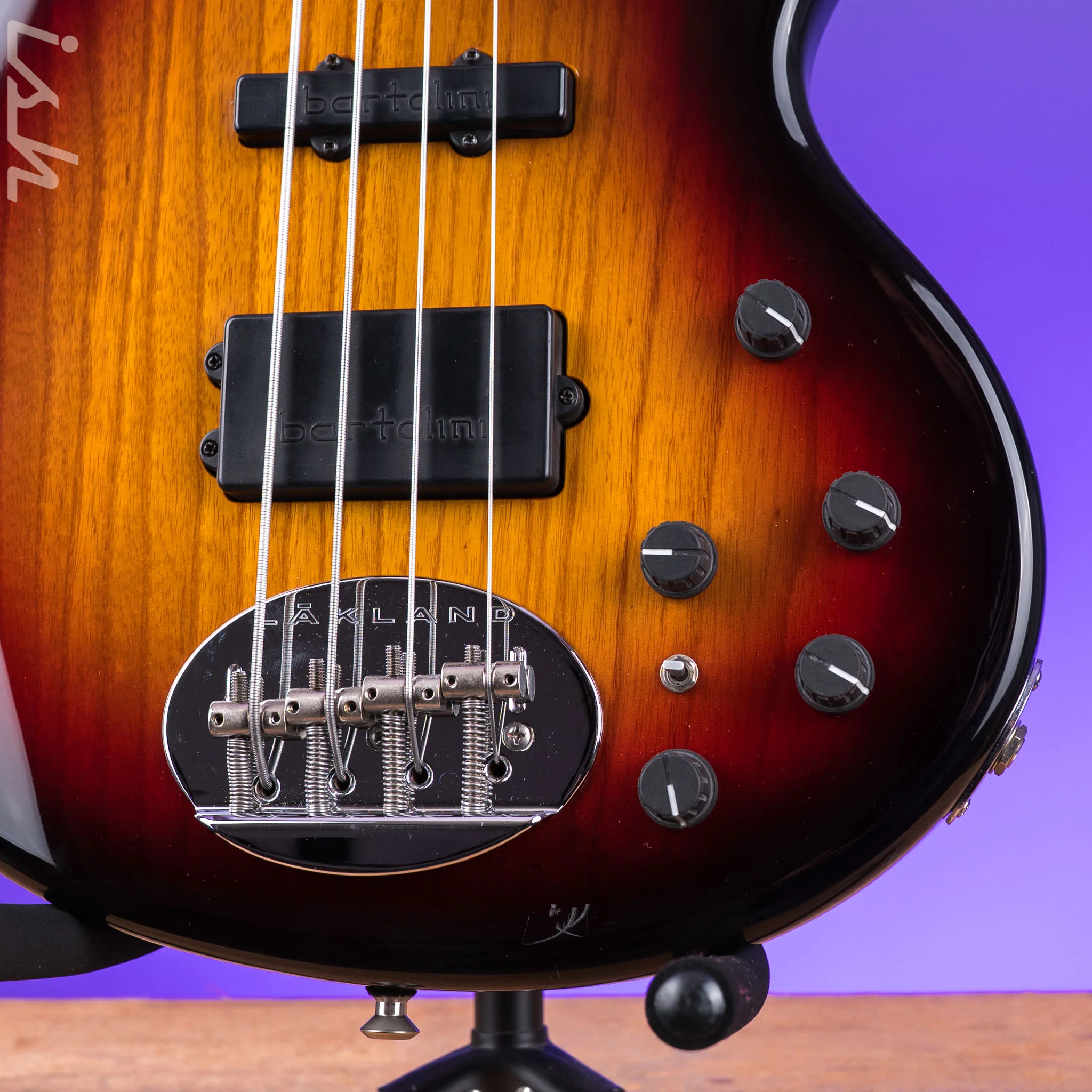 1998 Lakland 44-94 Sunburst Fretless - Image 4