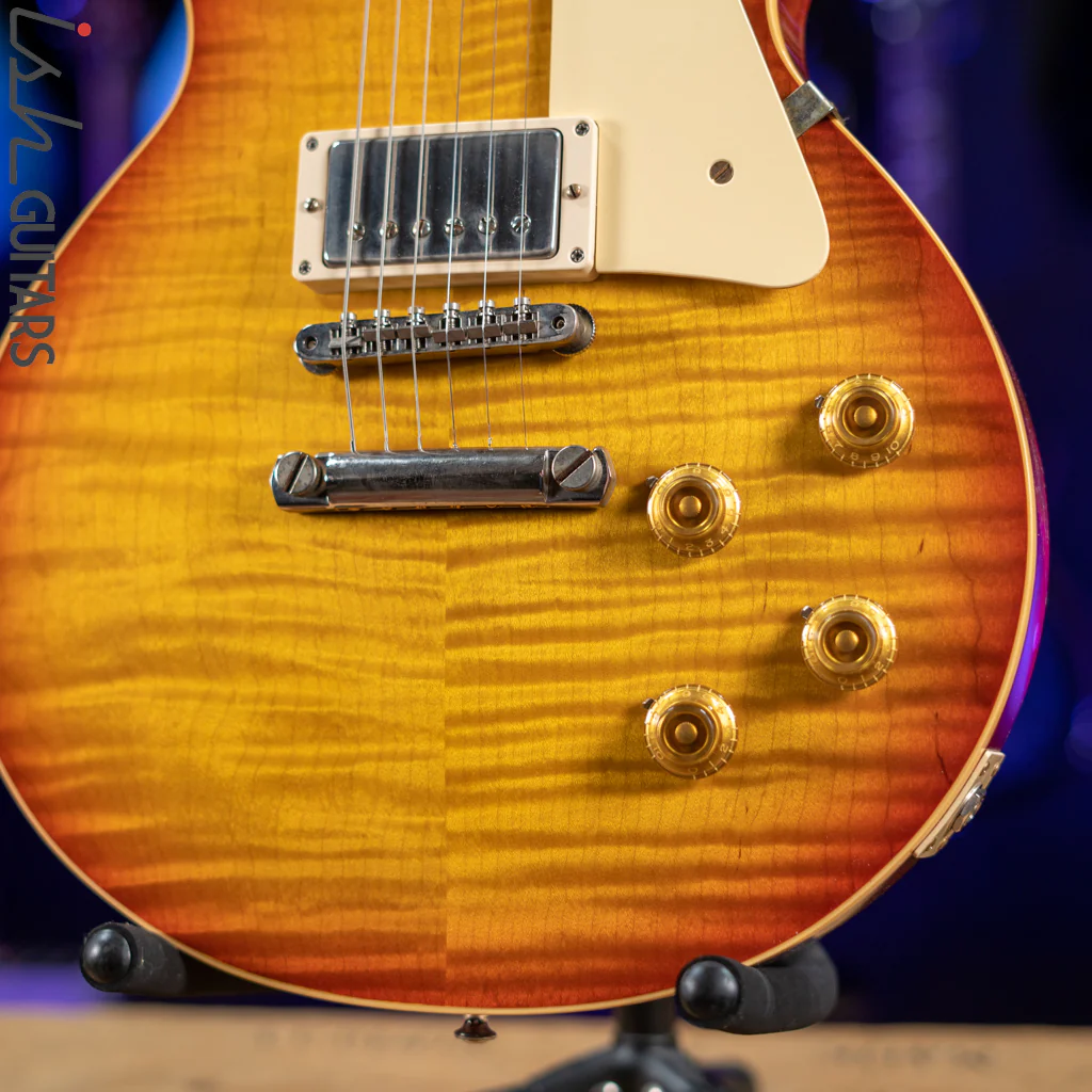 2019 Gibson Custom 60th Anniversary Les Paul '59 Reissue Cherry Sunburst - Image 3