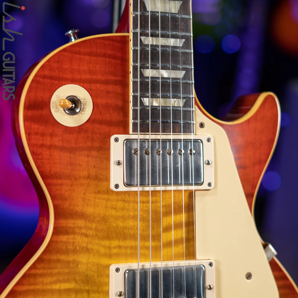 2019 Gibson Custom 60th Anniversary Les Paul '59 Reissue Cherry Sunburst - Image 4