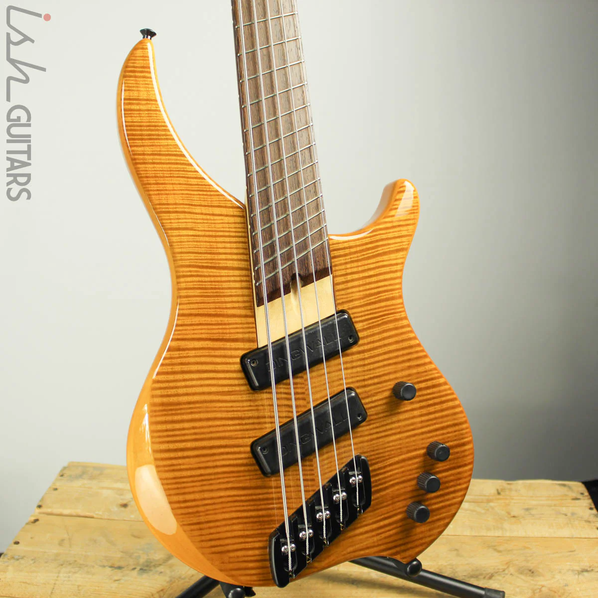 2003 Dingwall Afterburner I Flamed Maple Amber Fanned Fret Bass