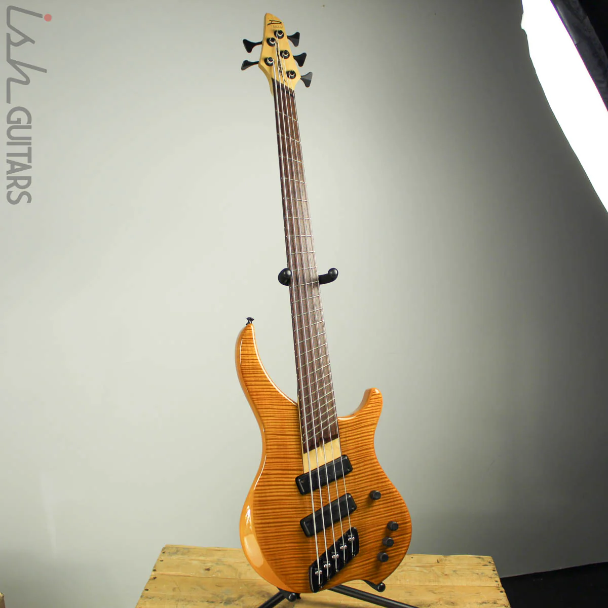 2003 Dingwall Afterburner I Flamed Maple Amber Fanned Fret Bass - Image 2