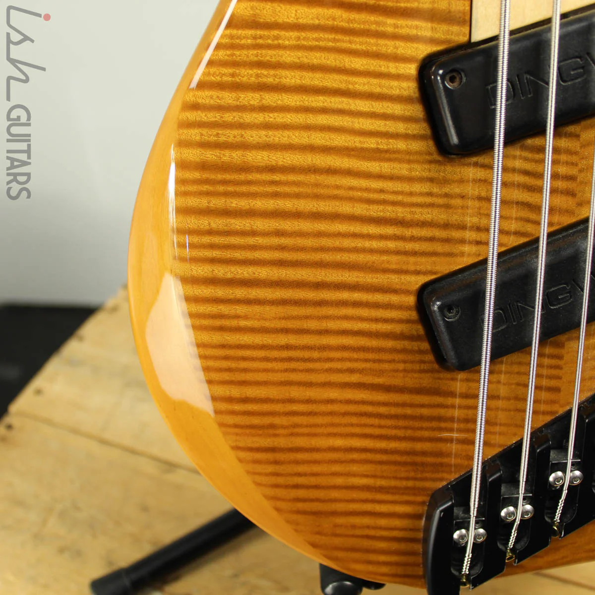 2003 Dingwall Afterburner I Flamed Maple Amber Fanned Fret Bass - Image 5