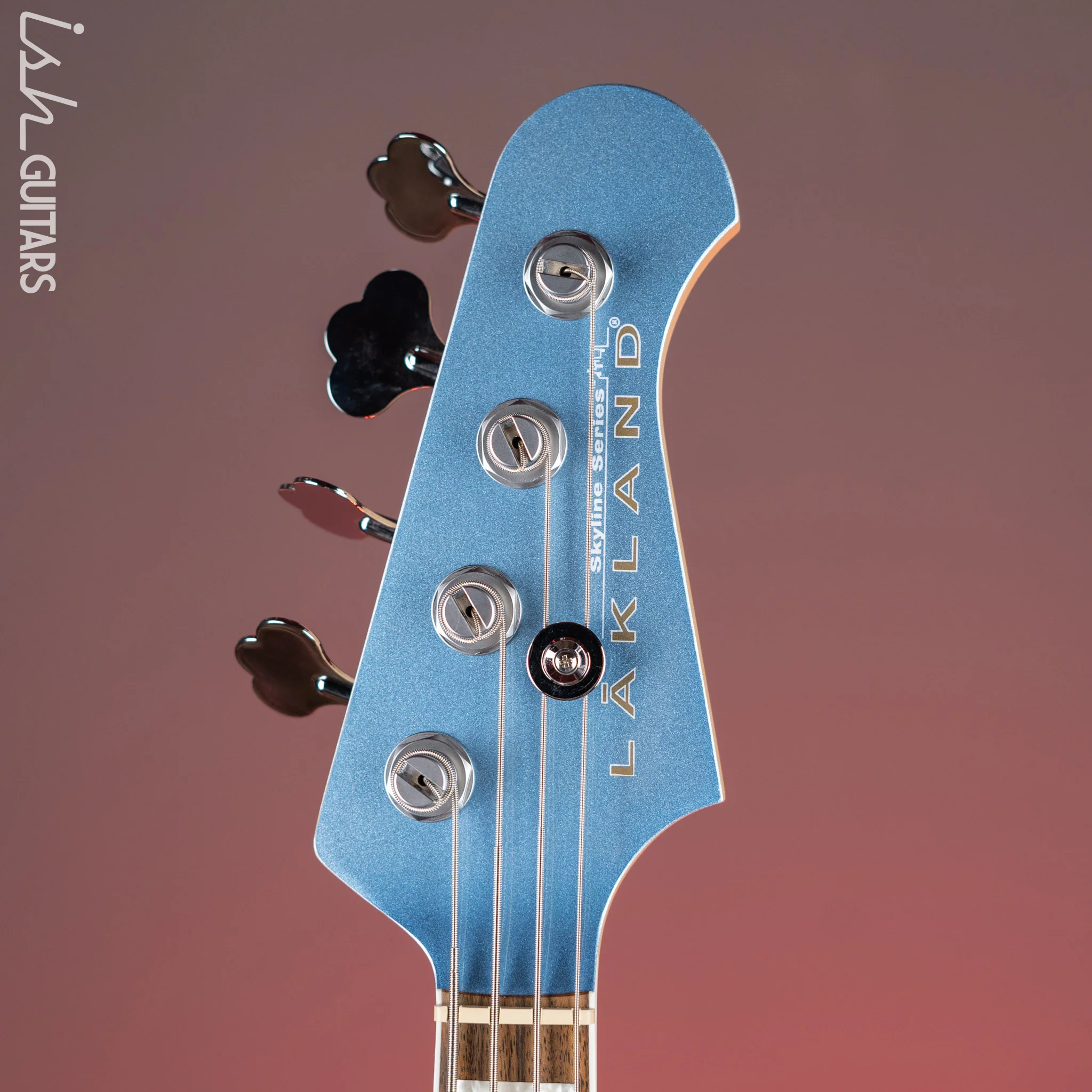 2010’s Lakland Skyline Series DJ-4 Darryl Jones Lake Placid Blue - Image 5