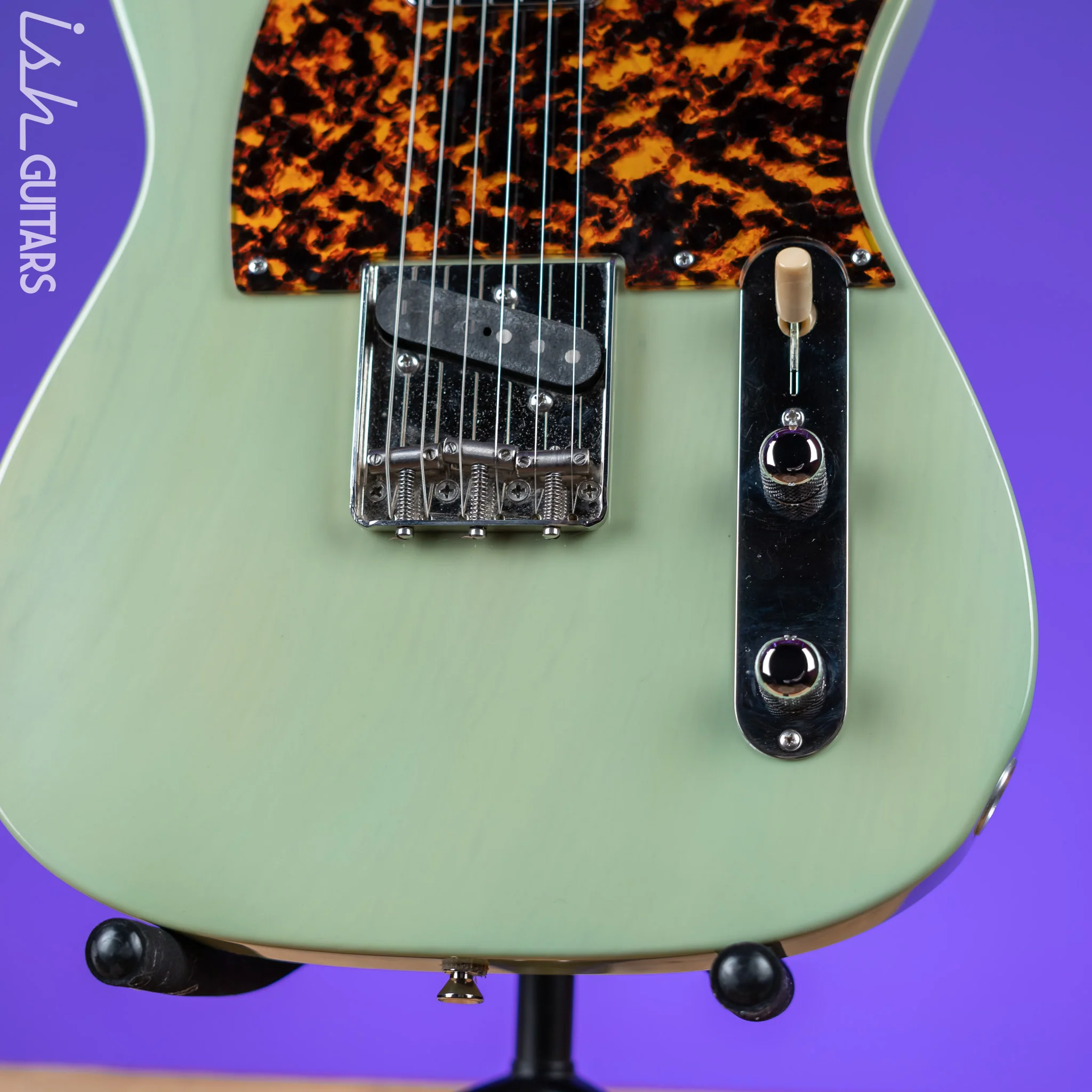 2011 DeTemple Guitars Spirit Series Tele Seafoam Green - Image 4