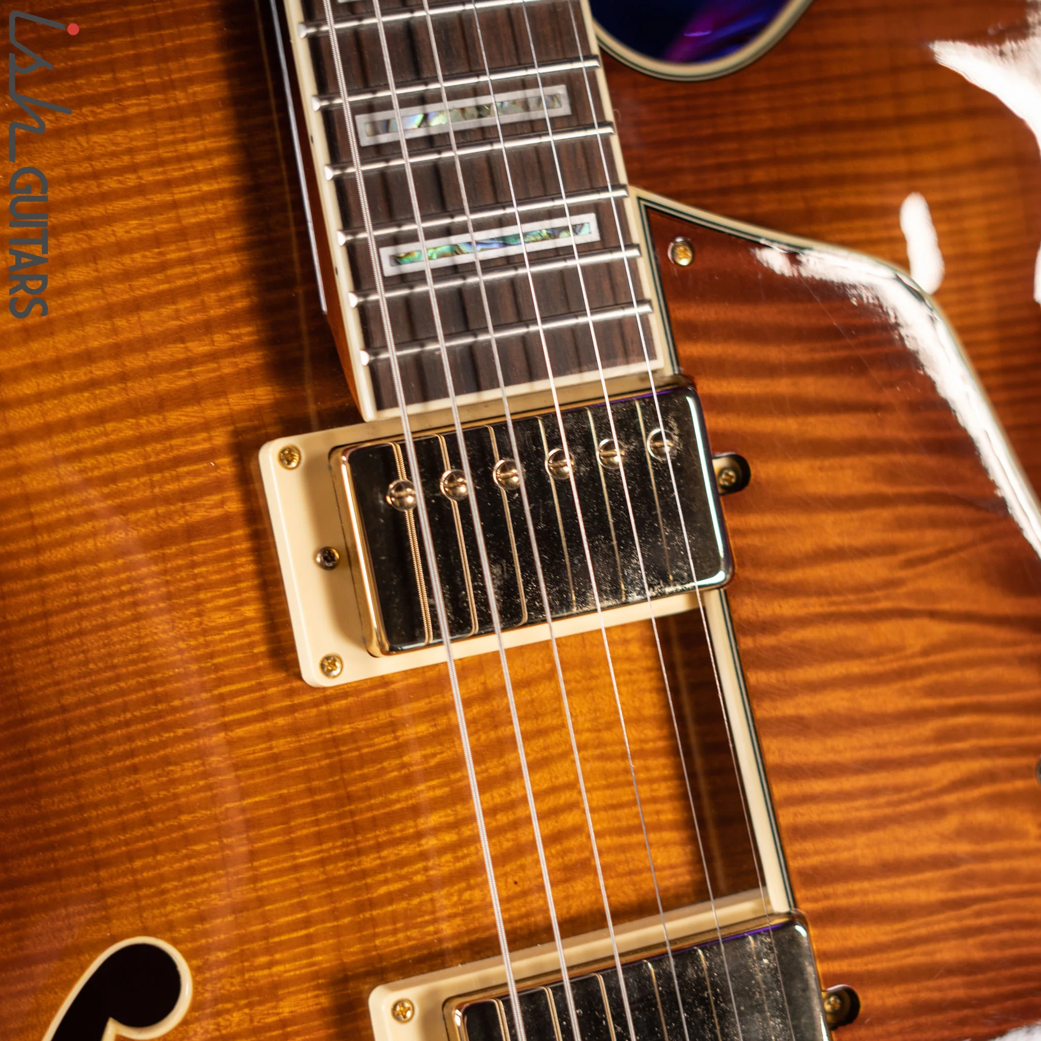 2012 Ibanez Artcore Series AF95 Violin Sunburst - Image 7