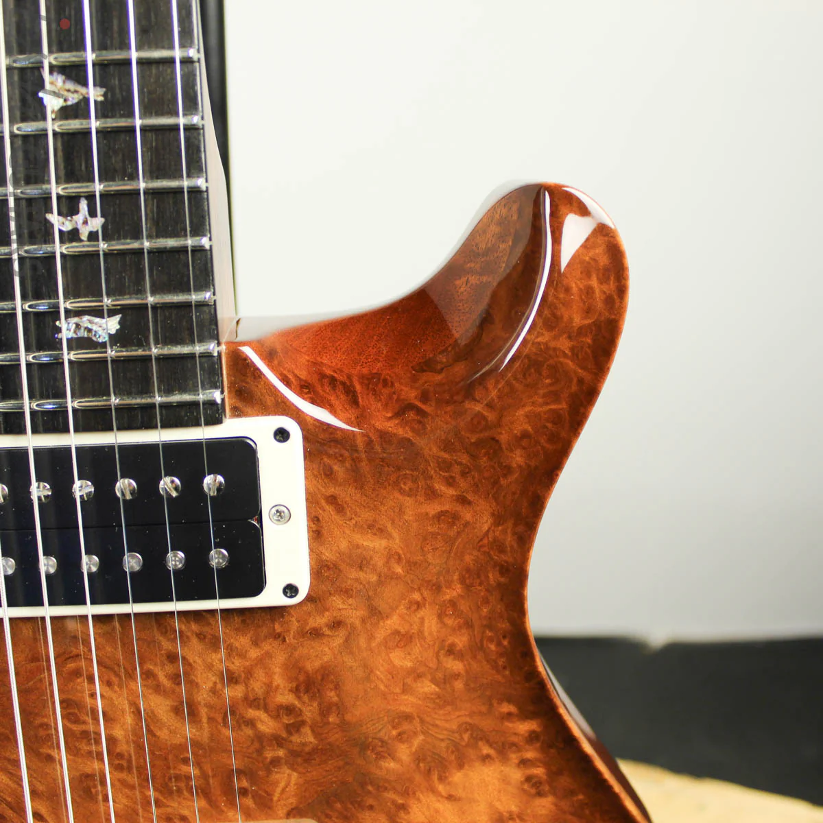2012 PRS Private Stock McCarty Chambered Natural Smoked Burst Redwood Burl - Image 5