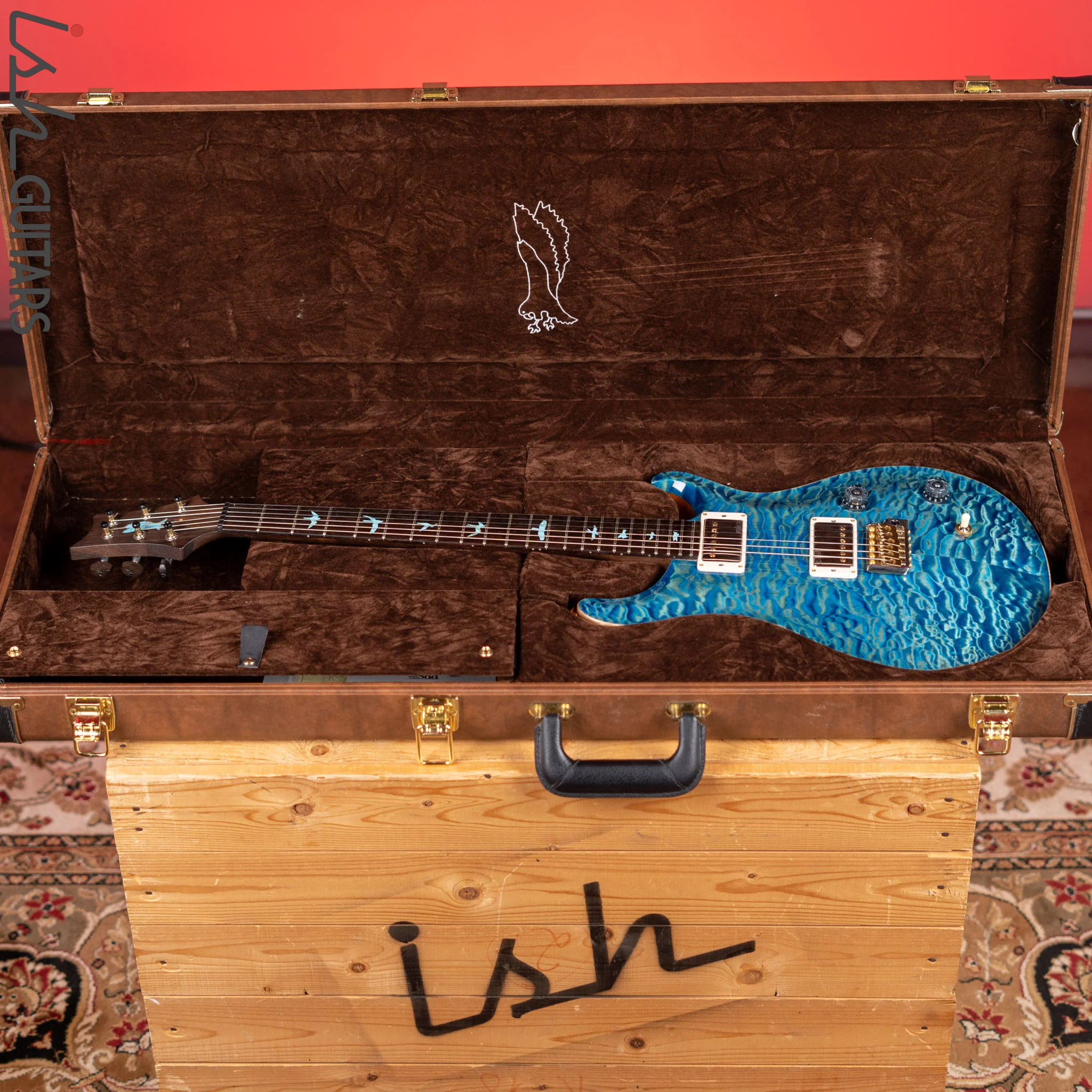 2012 PRS Custom 22 Private Stock Brazilian #4218 Faded Aquamarine - Image 16