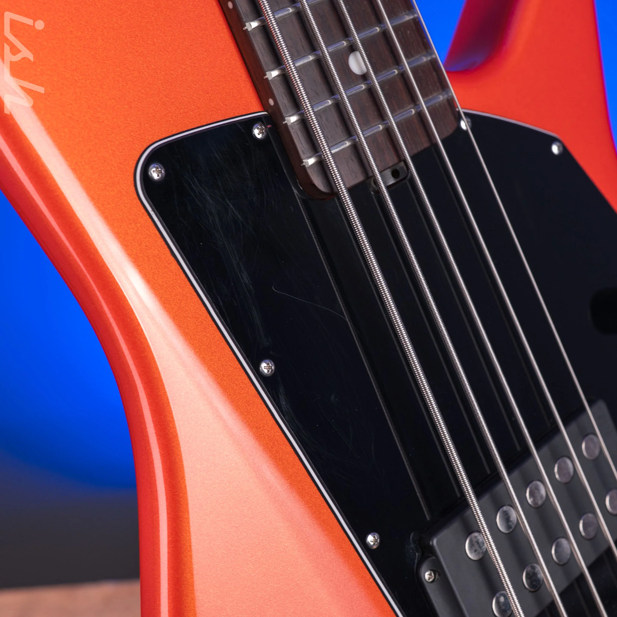 2014 Ernie Ball Music Man Big Al 5 H Tangerine Pearl *Solid Rosewood Neck* - Image 6