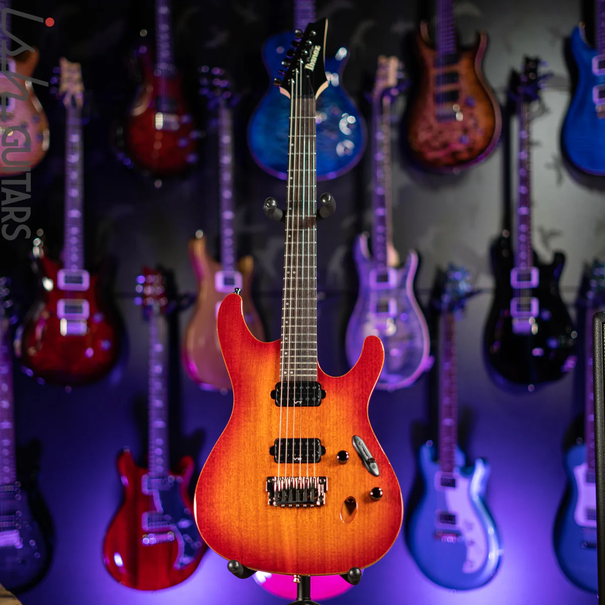 2015 Ibanez Prestige S5521 Blaze Red Burst - Image 2