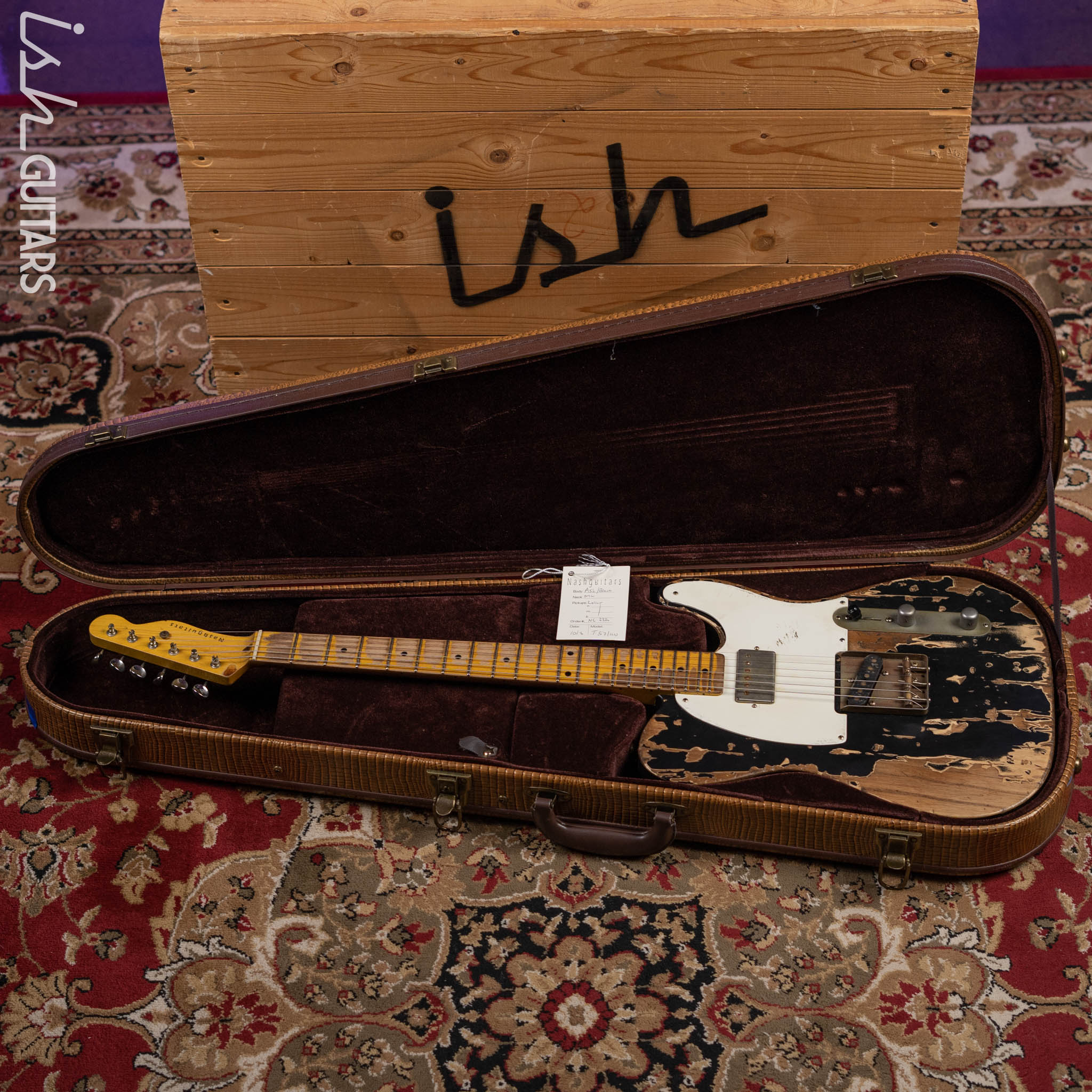 2016 Nash Guitars T-57 Black Relic - Image 12