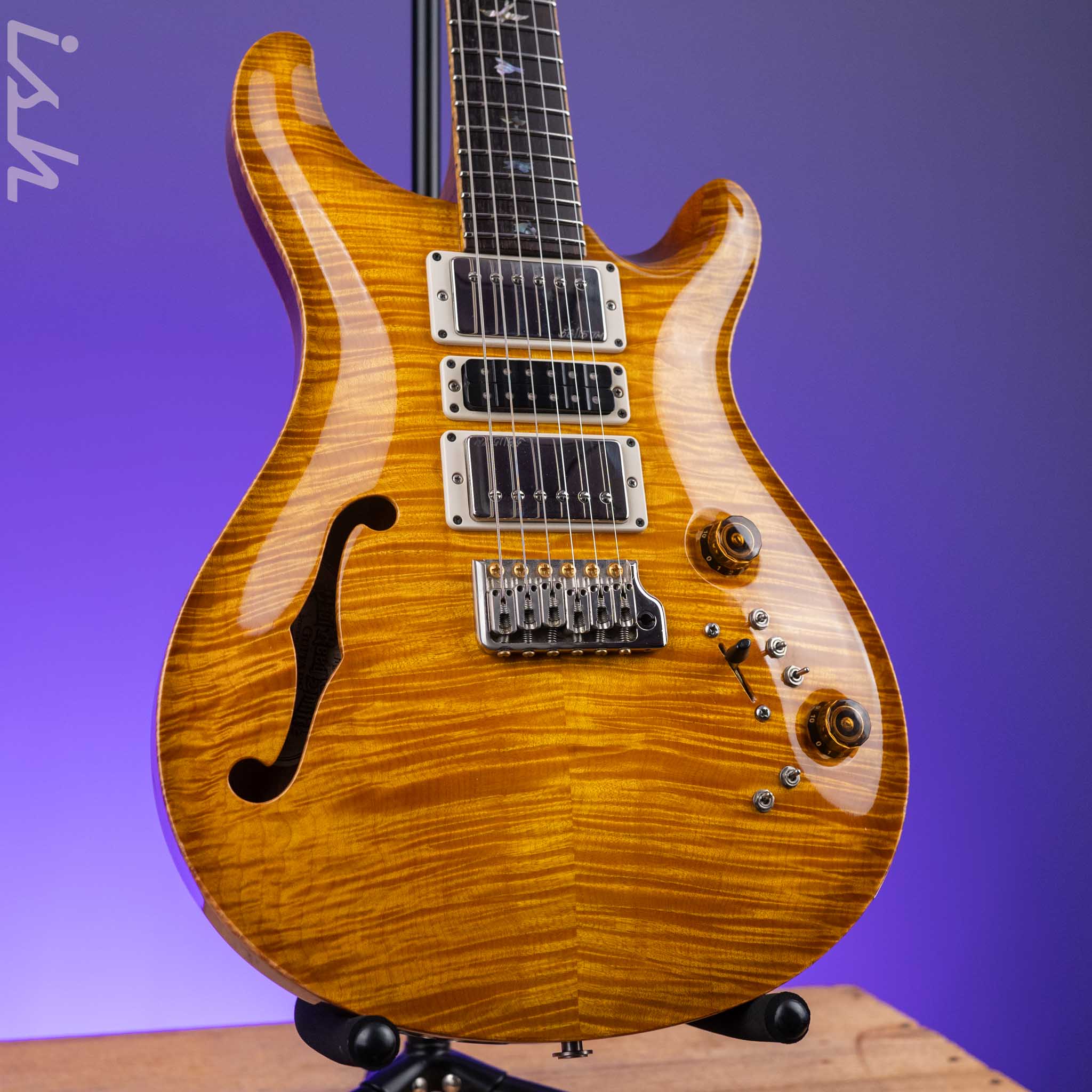 2016 PRS Private Stock Super Eagle Semi-Hollow Limited 1 of 100 John Mayer McCarty Tobacco with Smoked Burst