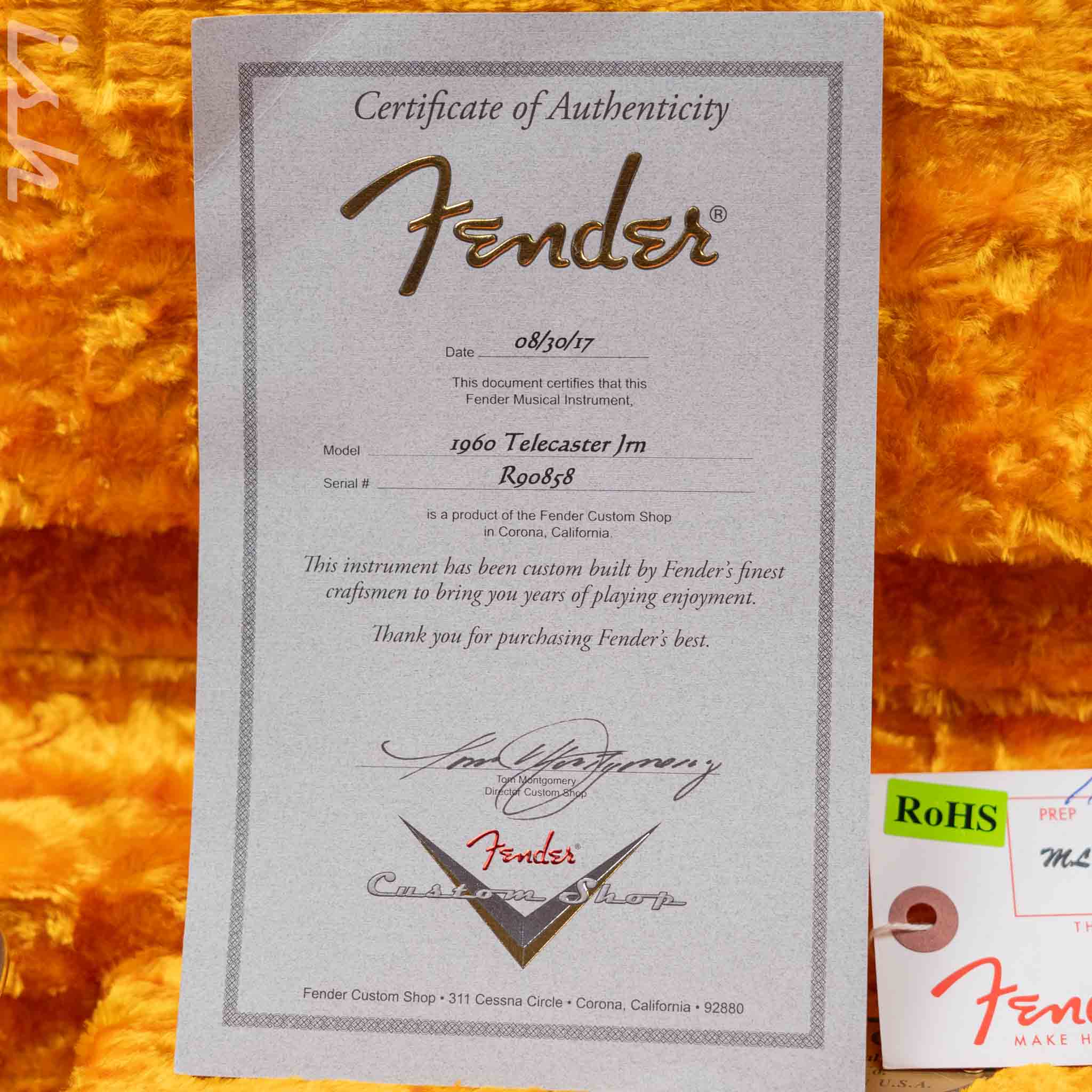 2017 Fender Custom Shop 1960 Telecaster Journeyman Relic Vintage Blonde - Image 14
