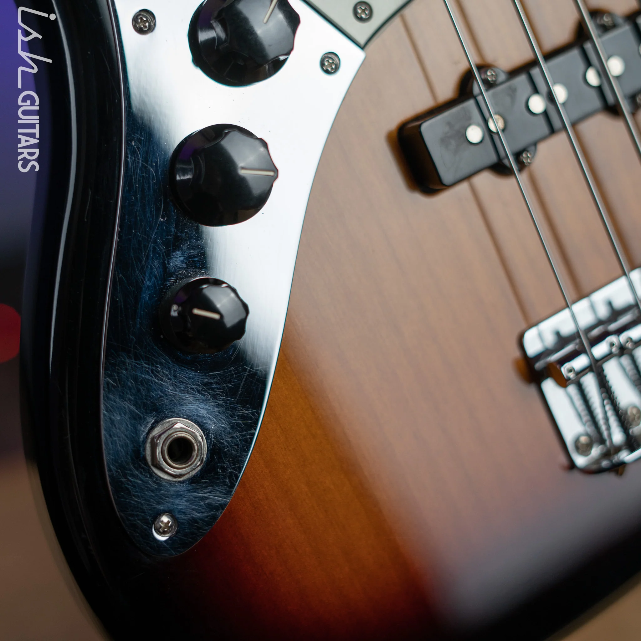 2017 Fender Lefty Player Jazz Bass Sunburst - Image 8