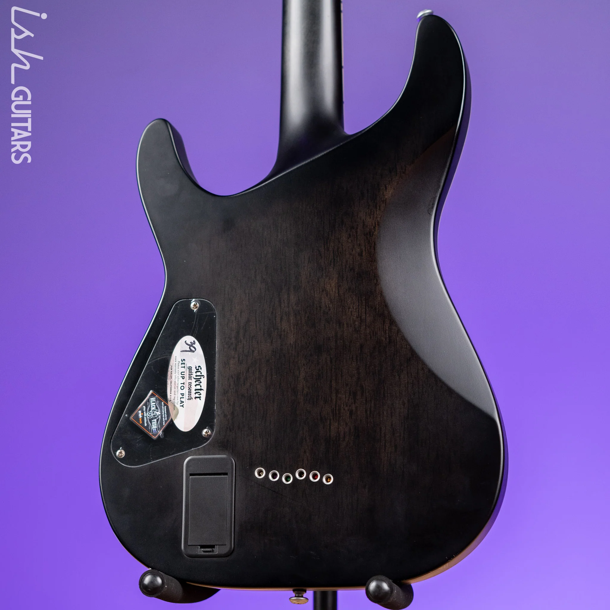 2017 Schecter C1 Platinum Satin Black Burst - Image 9