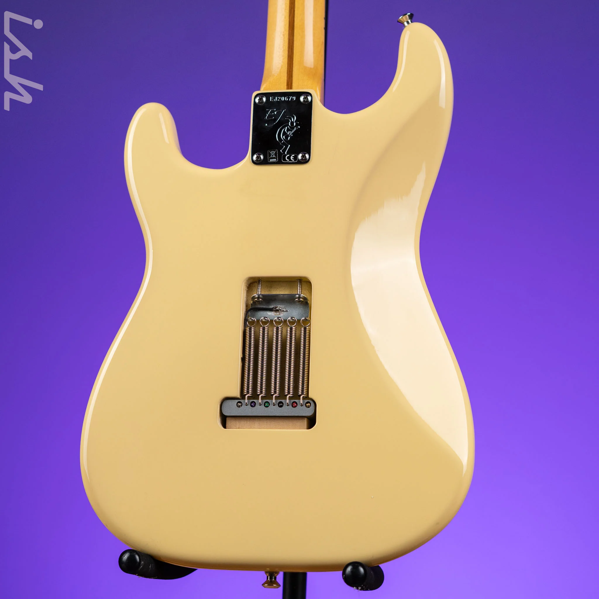 2018 Fender Eric Johnson Signature Thinline Strat Semi-Hollow Electric Guitar Vintage White - Image 11