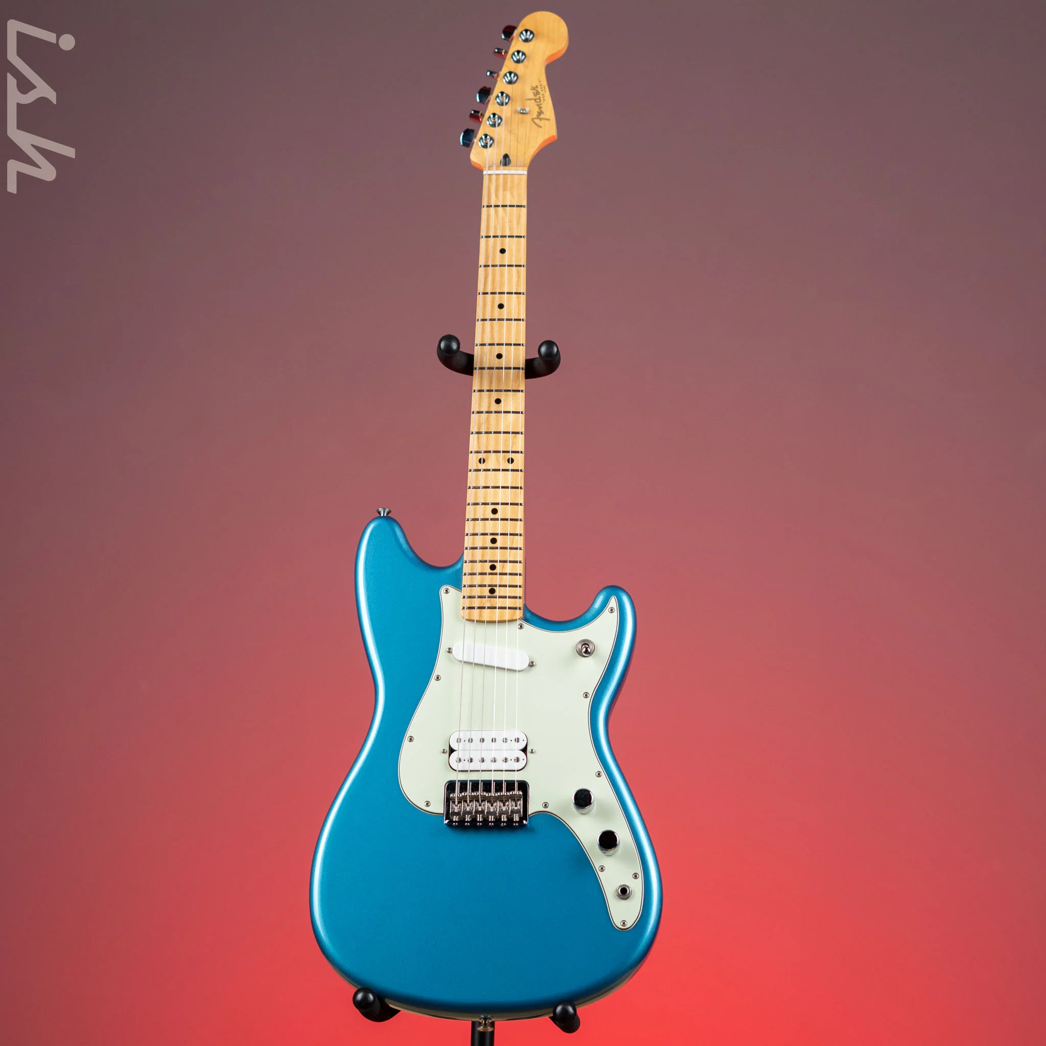 2018 Fender Player Duosonic Lake Plaid Blue - Image 2