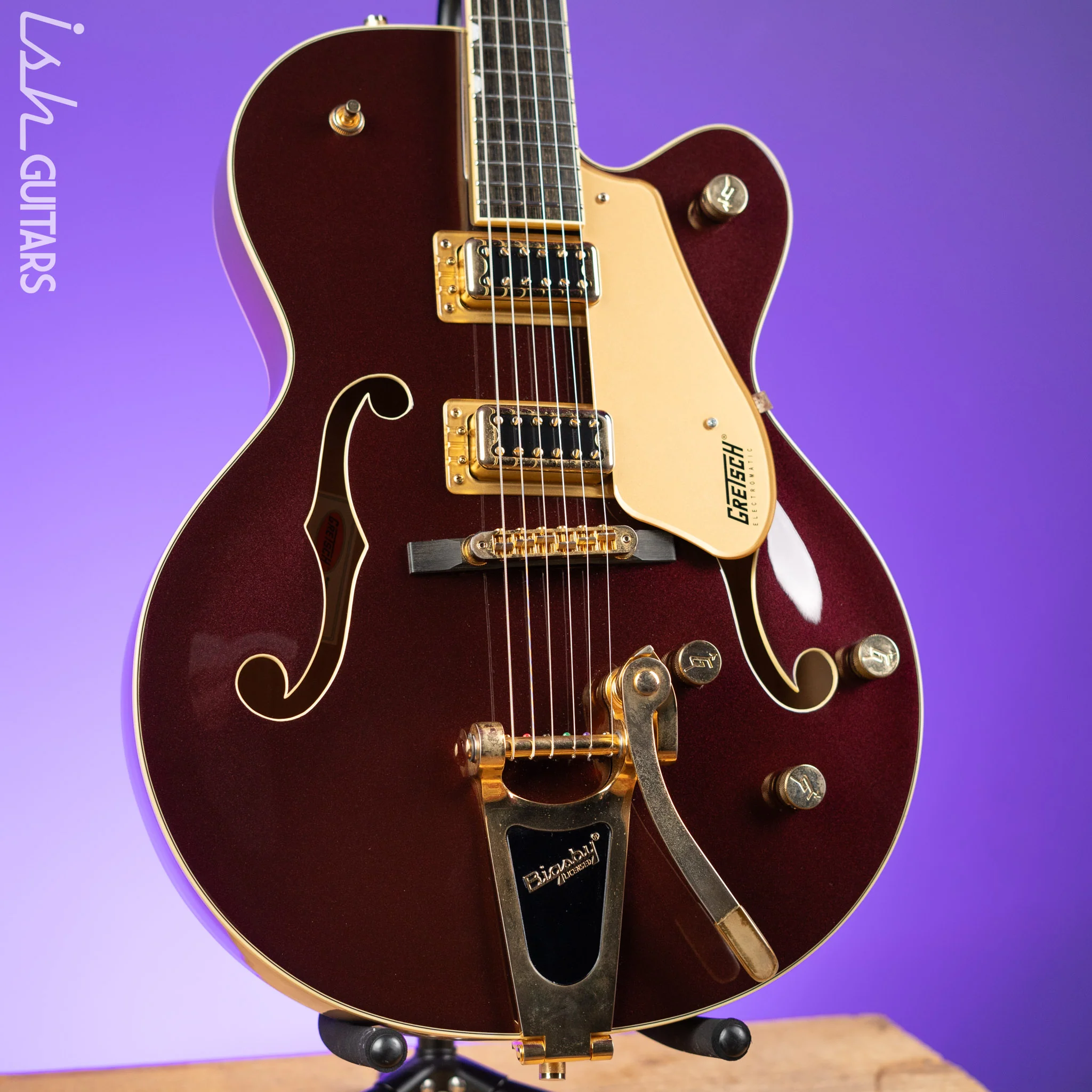 2018 Gretsch G420TG Electromatic 135th Anniversary LTD - Two Tone Dark Cherry Metallic on Casino Gold