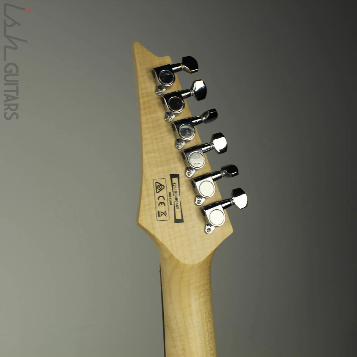2018 Ibanez Gio GRX70QA Transparent Blue Burst - Image 9