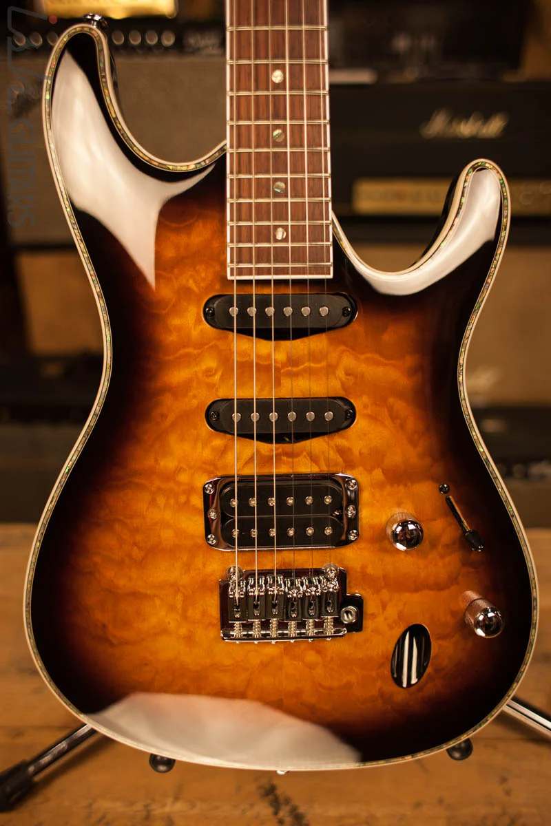 2018 Ibanez SA460QM Antique Brown Burst Electric Guitar