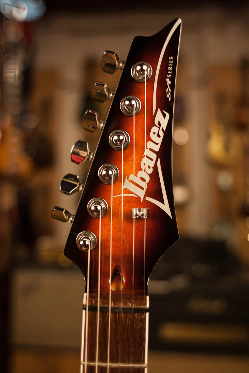 2018 Ibanez SA460QM Antique Brown Burst Electric Guitar - Image 5