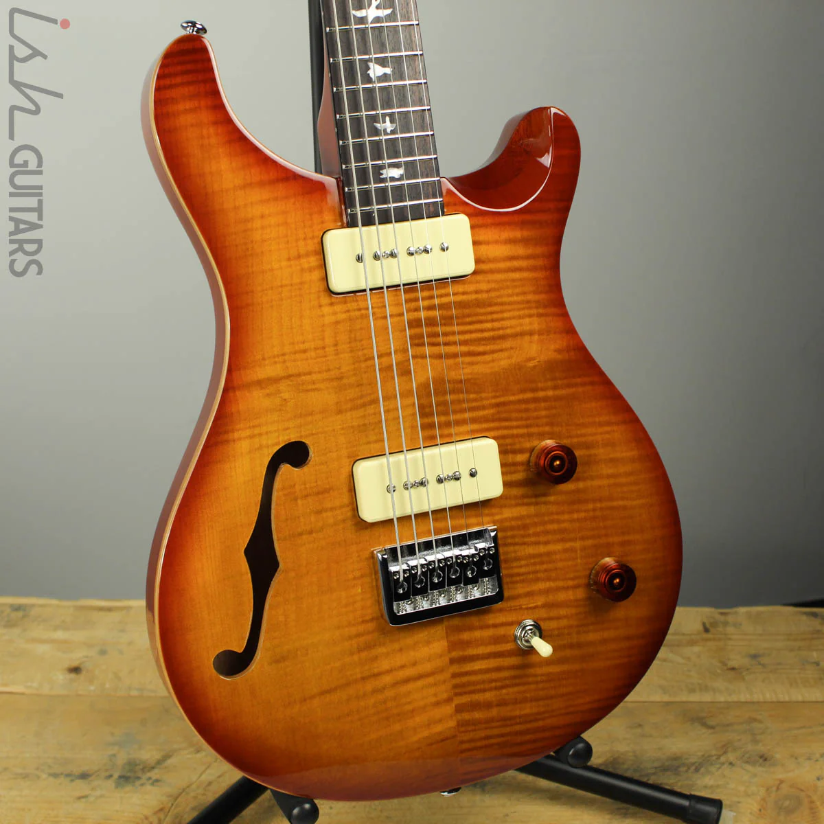 2018 Paul Reed Smith SE 277SH Baritone Semi Hollow Soapbar Vintage Sunburst