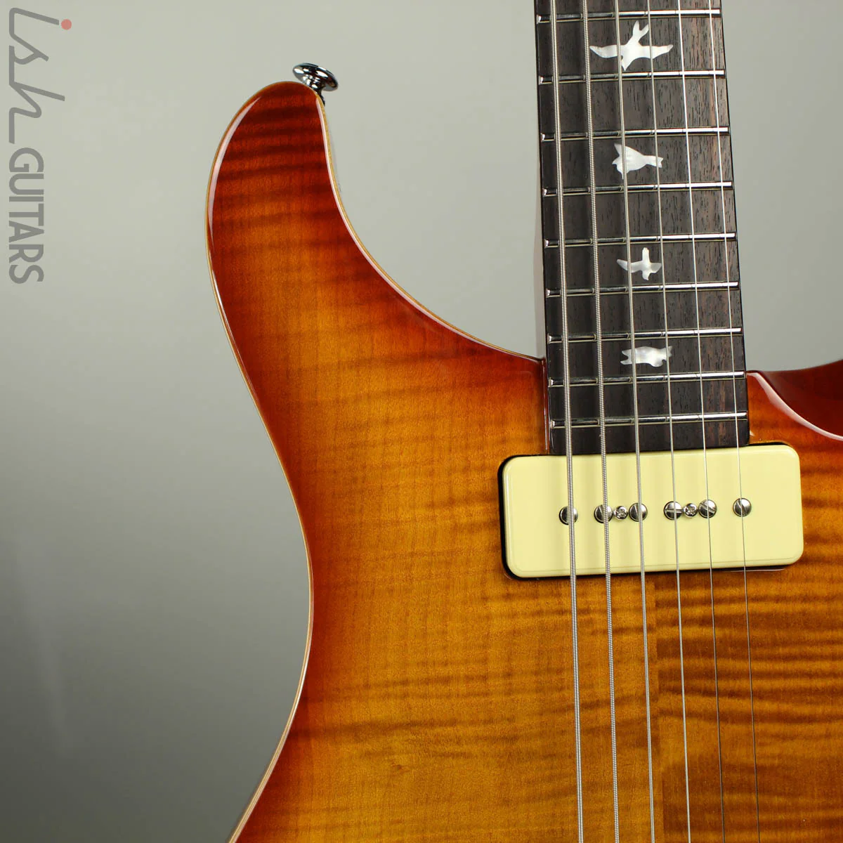 2018 Paul Reed Smith SE 277SH Baritone Semi Hollow Soapbar Vintage Sunburst - Image 3