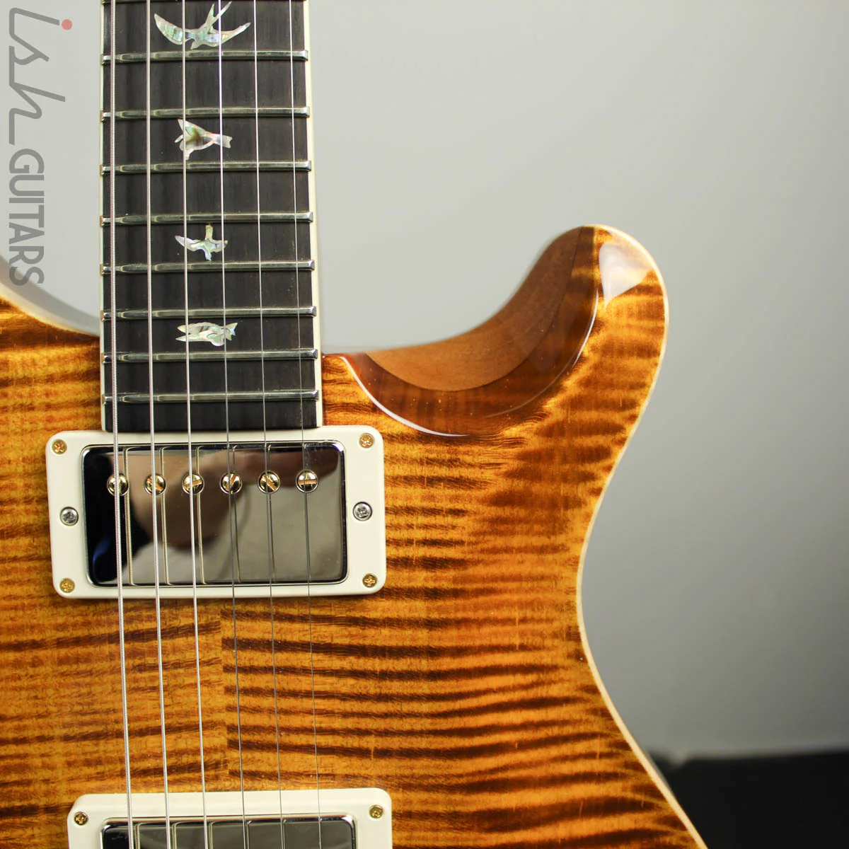 2018 PRS McCarty 594 Wood Library Semi-Hollow 10 Top Yellow Tiger - Image 5