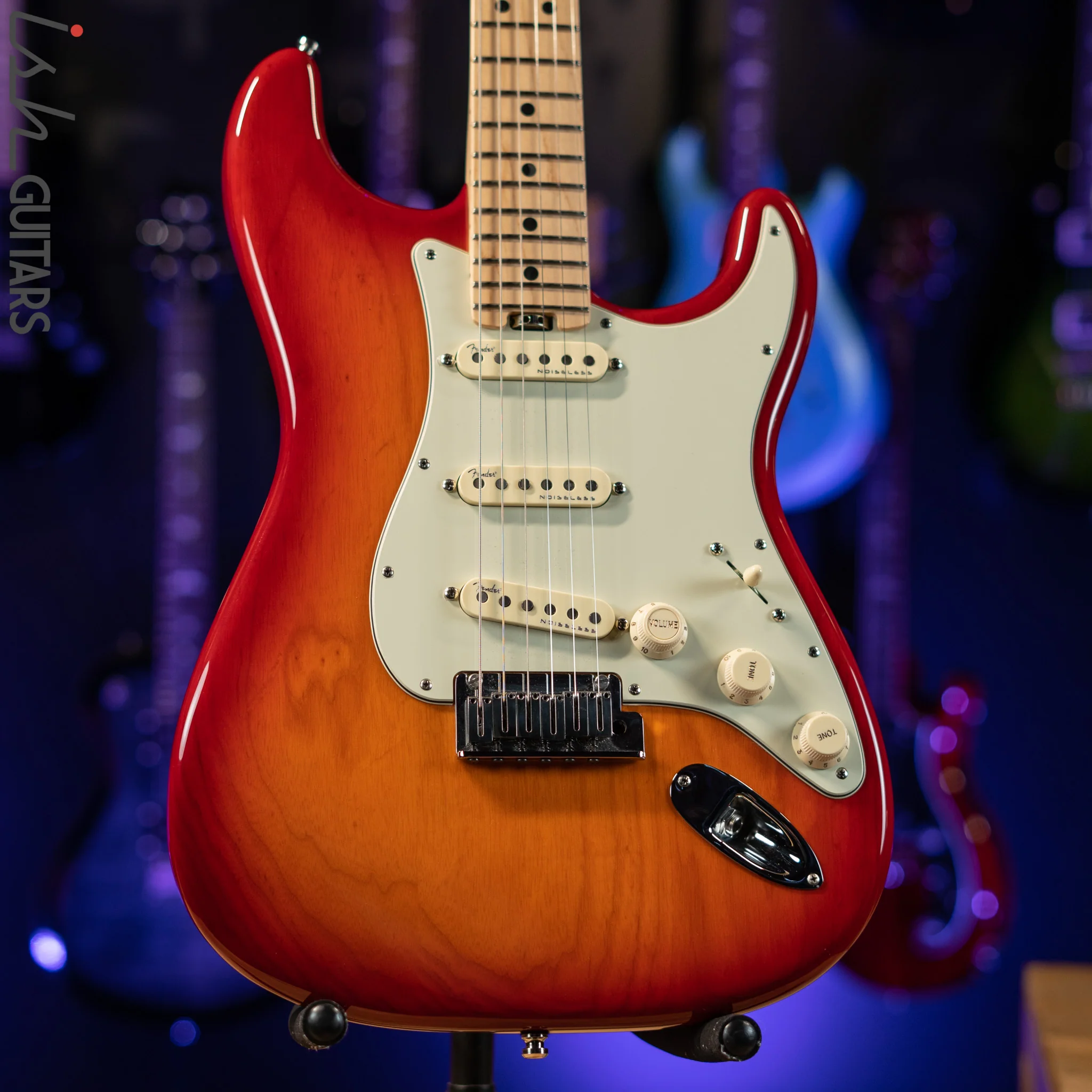 2019 Fender American Elite Stratocaster Aged Cherry Burst
