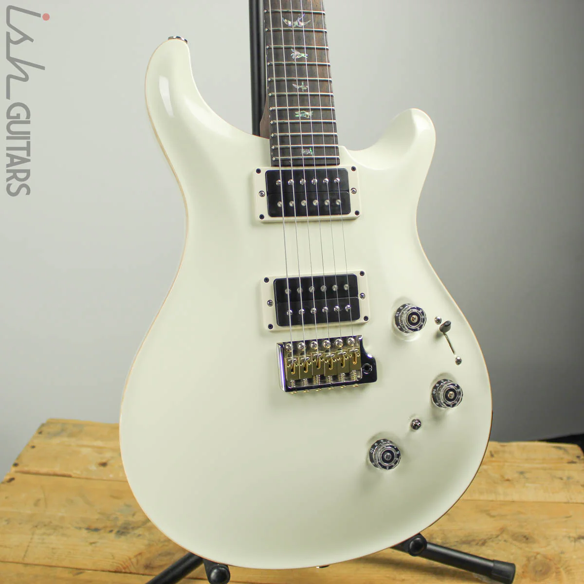 2019 PRS Custom 24 Piezo Solid Rosewood Neck Brazilian Antique White Artist