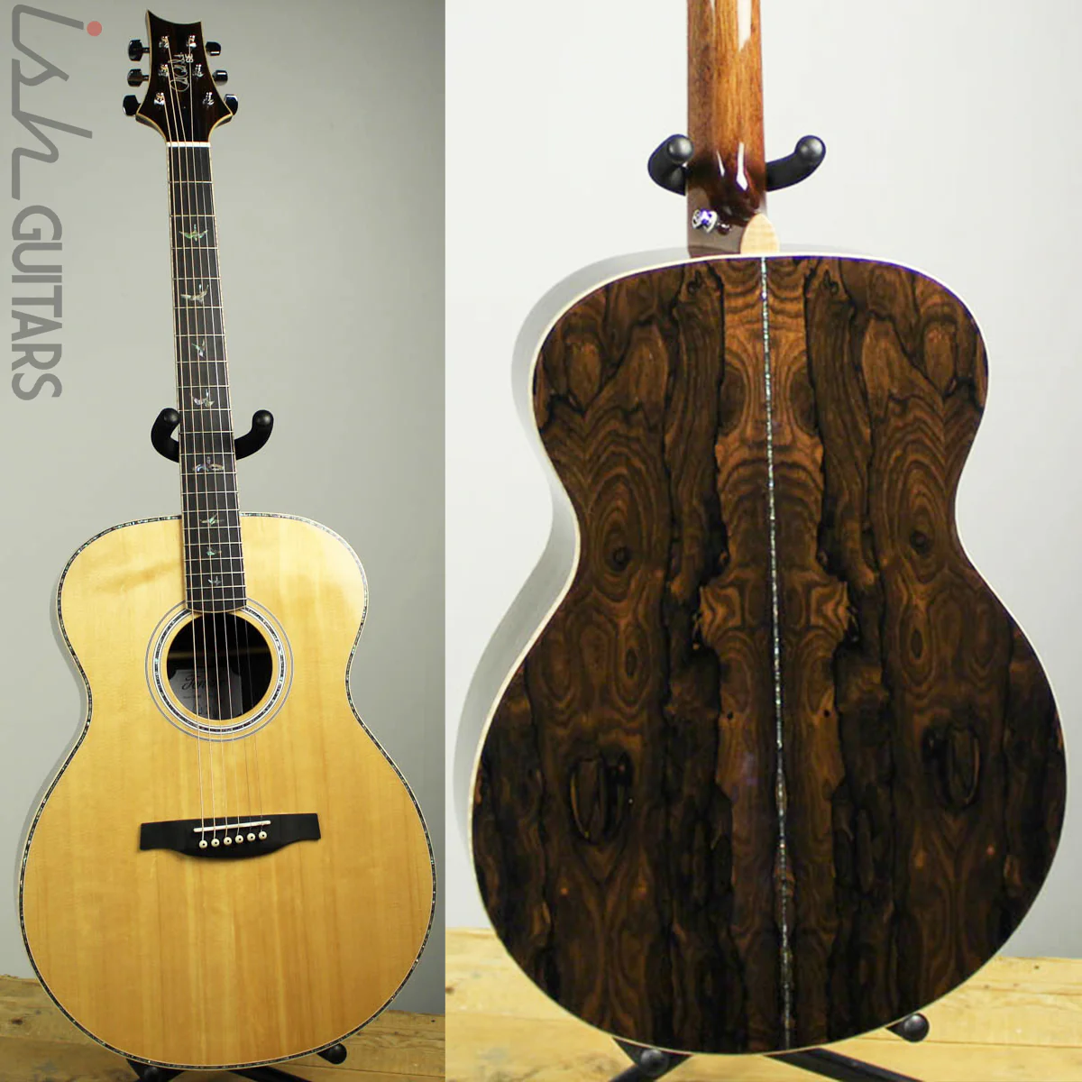 2019 PRS SE T60E Tonare Acoustic Electric Ziricote Back and Sides