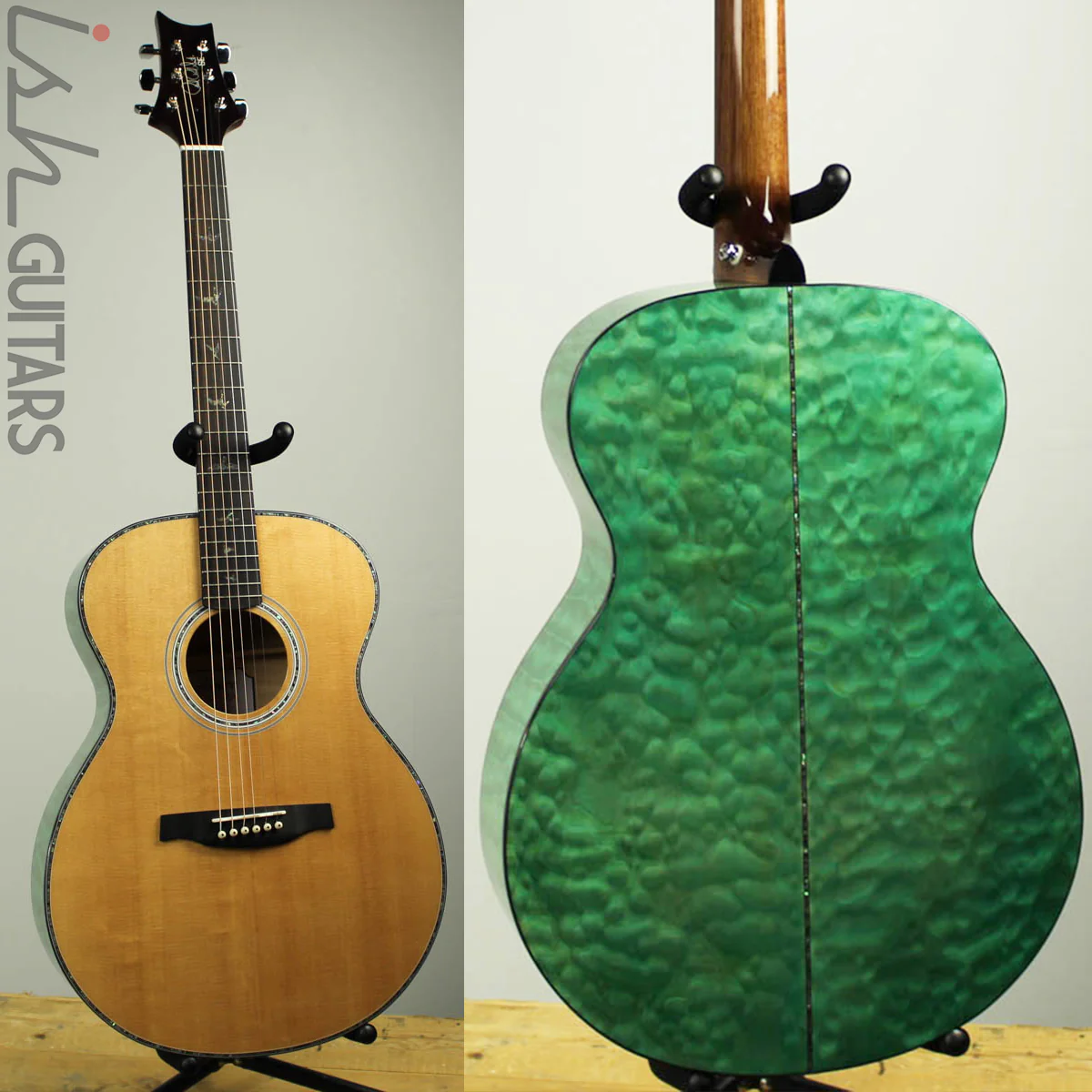 2019 PRS SE T55E Tonare Abaco Green Acoustic Electric - Image 16