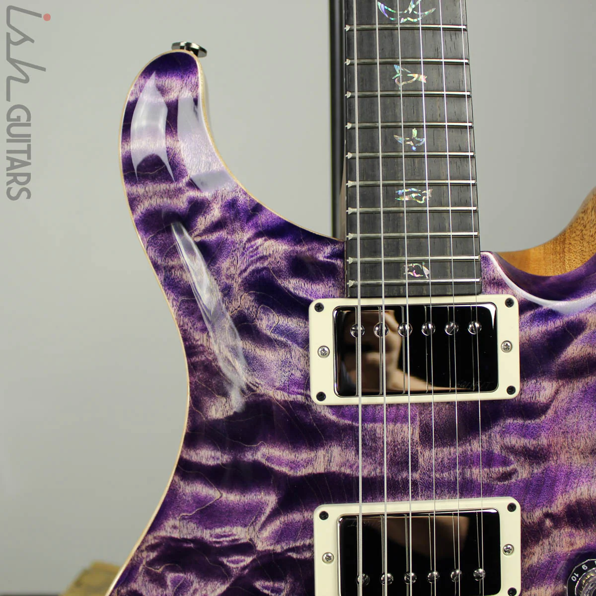 2020 Paul Reed Smith PRS Wood Library Custom 24 Faded Purple Quilt Rosewood Neck - Image 3