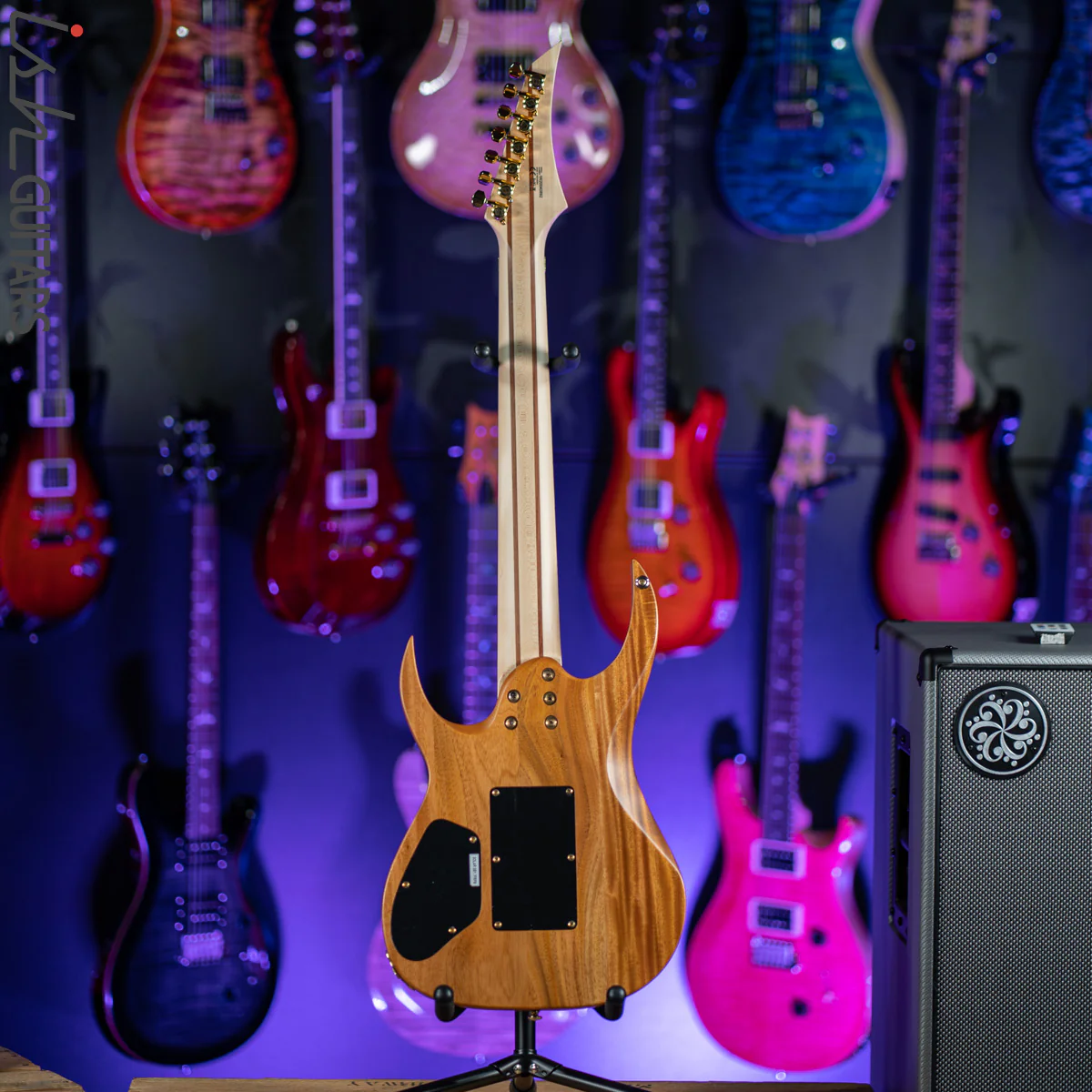 2020 Solar SB1.7FRFM 7-String Electric Guitar Flame Natural Matte - Image 8