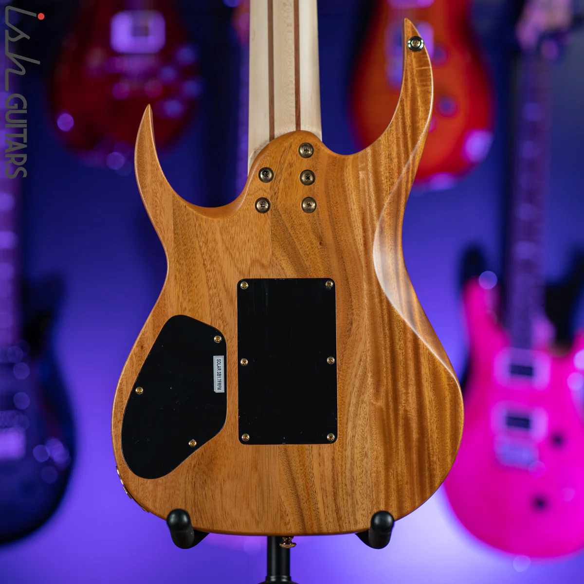 2020 Solar SB1.7FRFM 7-String Electric Guitar Flame Natural Matte - Image 9