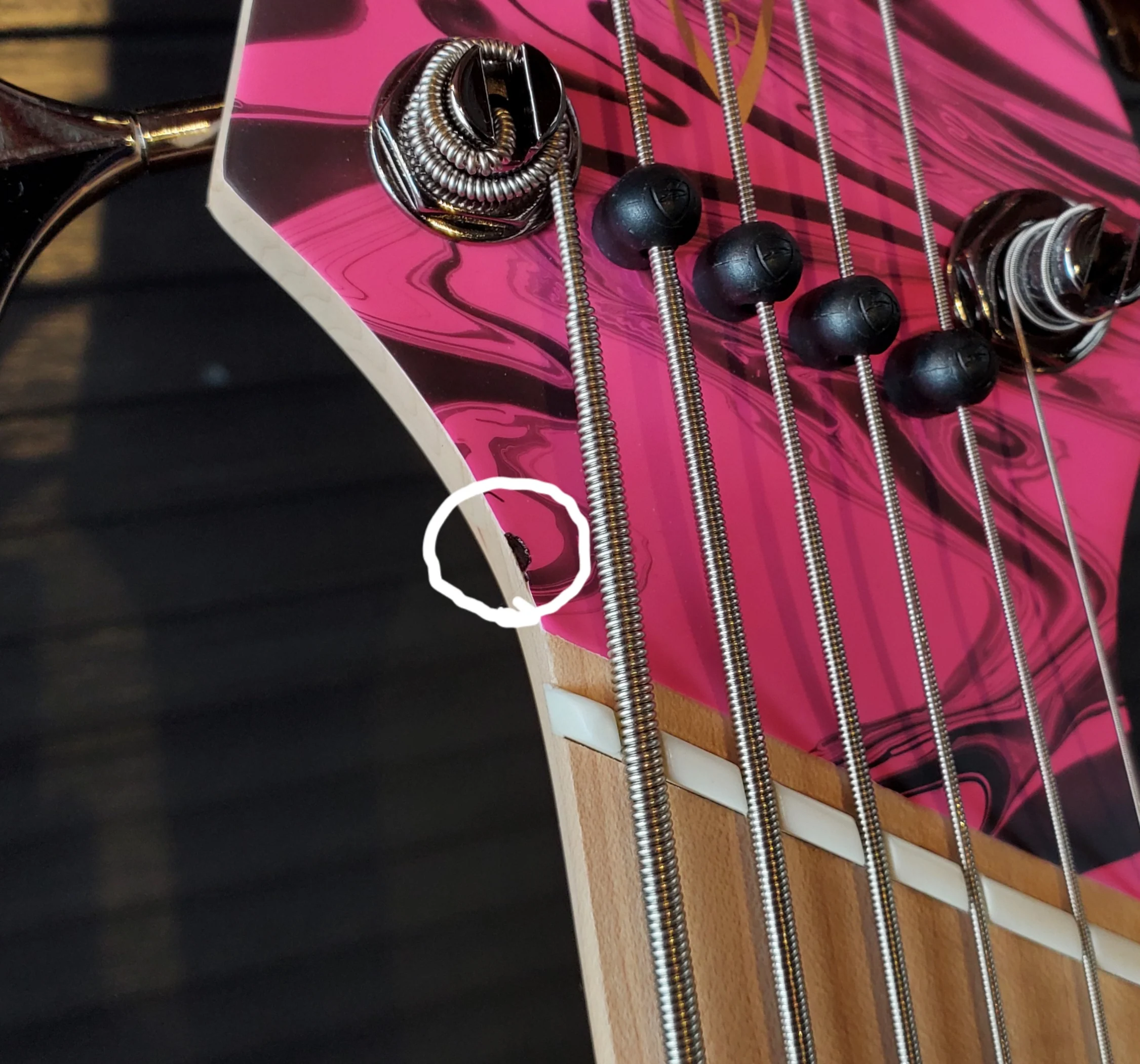 Dingwall NG3 6 String Matte Pink Swirl B-STOCK - Image 12