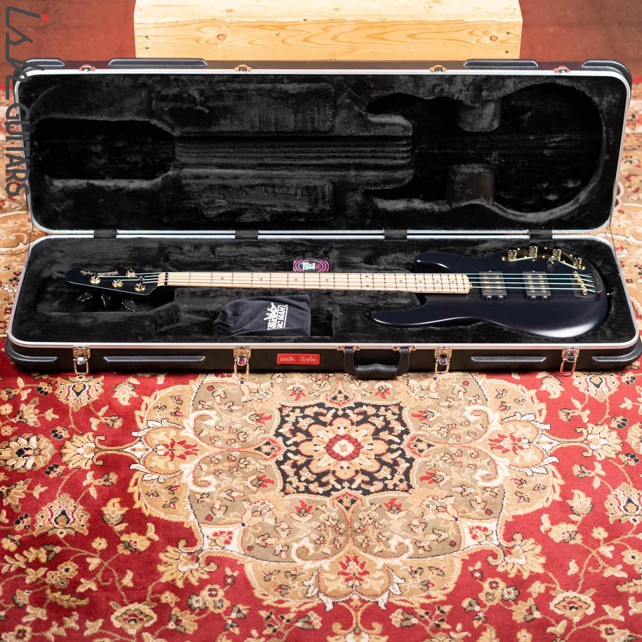 2021 Ernie Ball Music Man BFR Kingpin Stingray HH Matte Black - Image 15