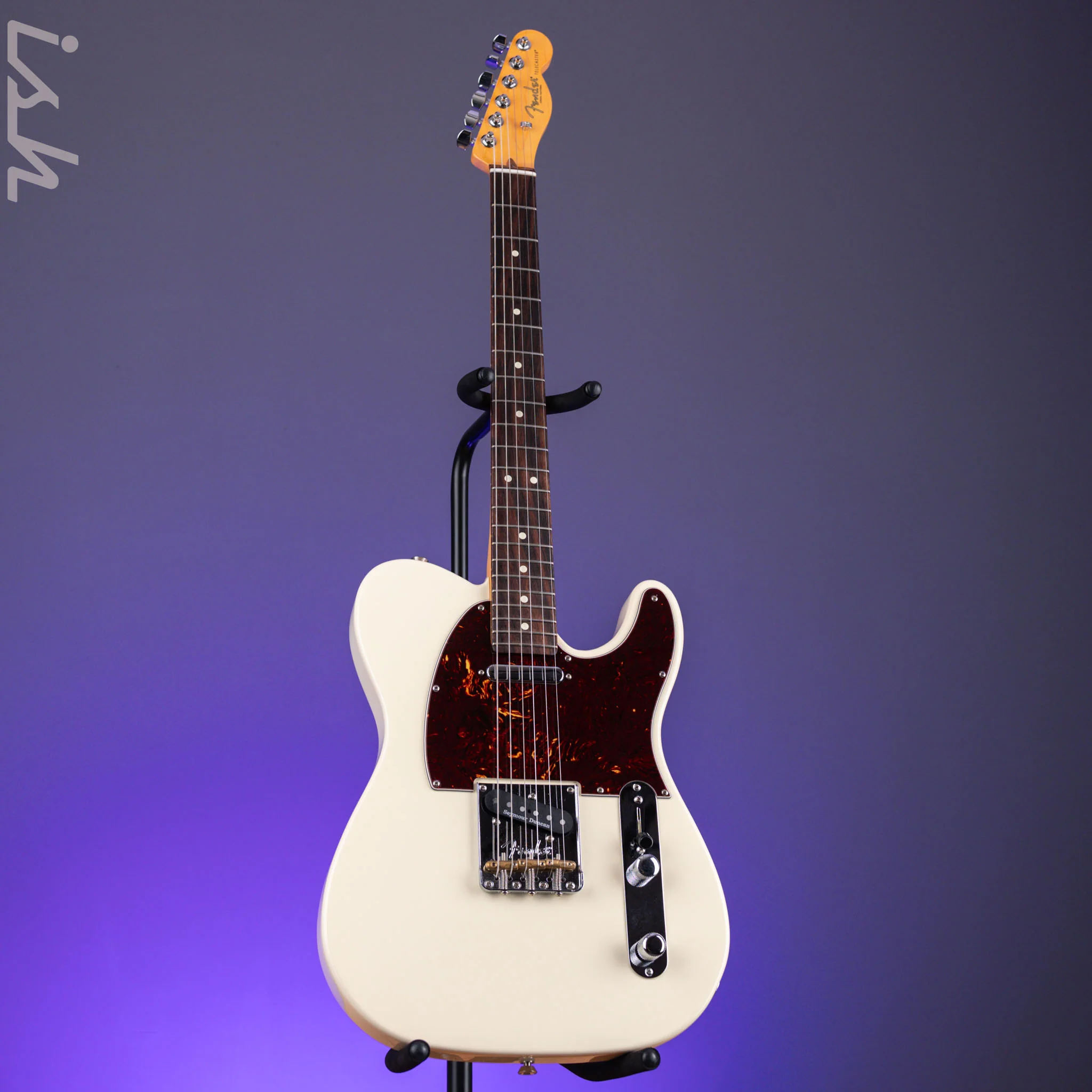 2021 Fender Am Pro II Tele Olympic White - Image 2