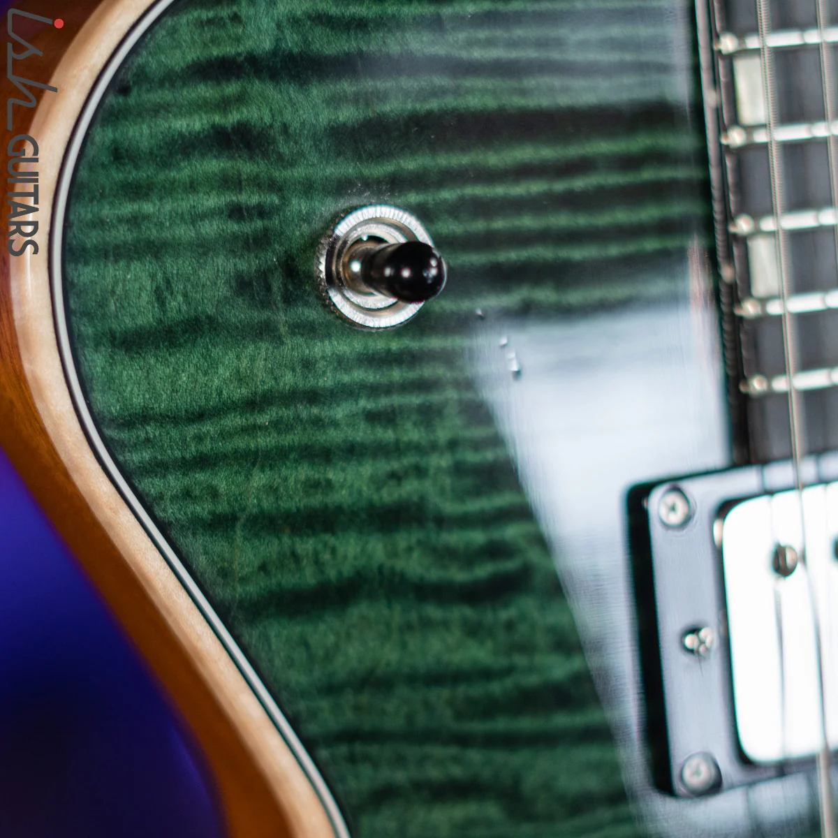 2021 Knaggs SSC Steve Stevens T1 Forest Green Natural Binding - Image 4