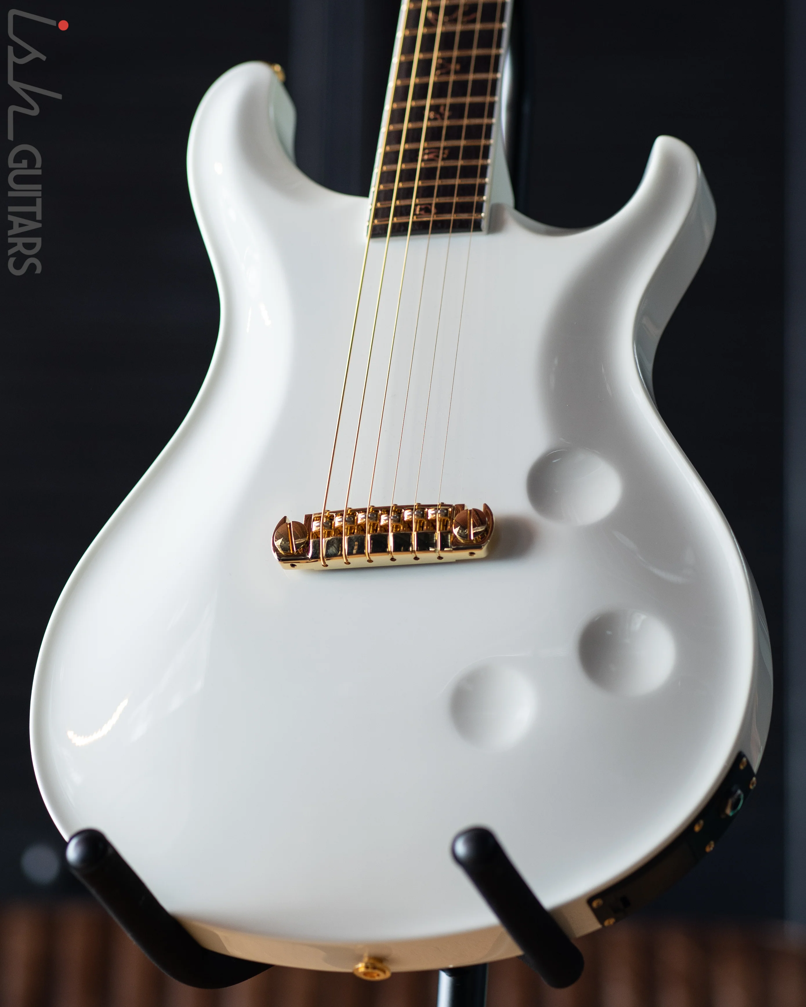 PRS Private Stock Custom 24 "Sculpture" Hollowbody Piezo 3.9lbs 10K Gold Inlay White